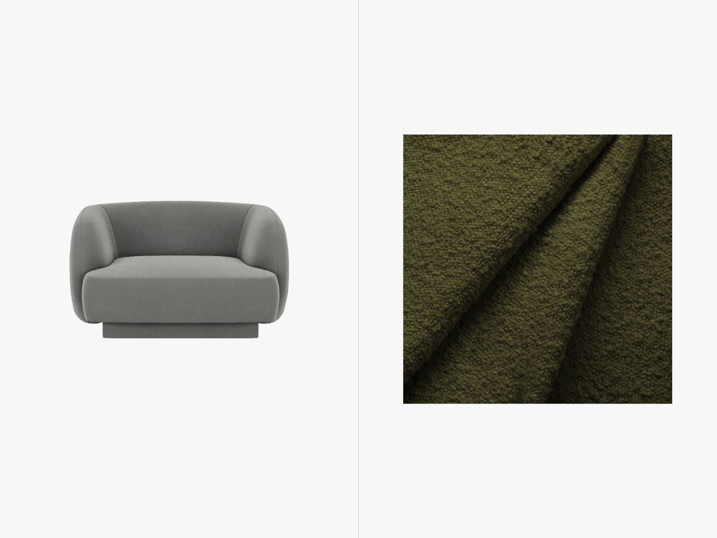 Fotelja Miley, 103x90cm, Materijal: Boucle