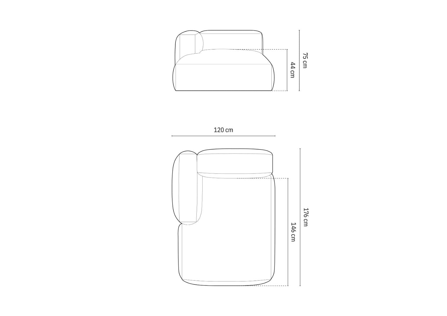 Modul Martina, 120x176cm, Materijal: Rebrasta tkanina