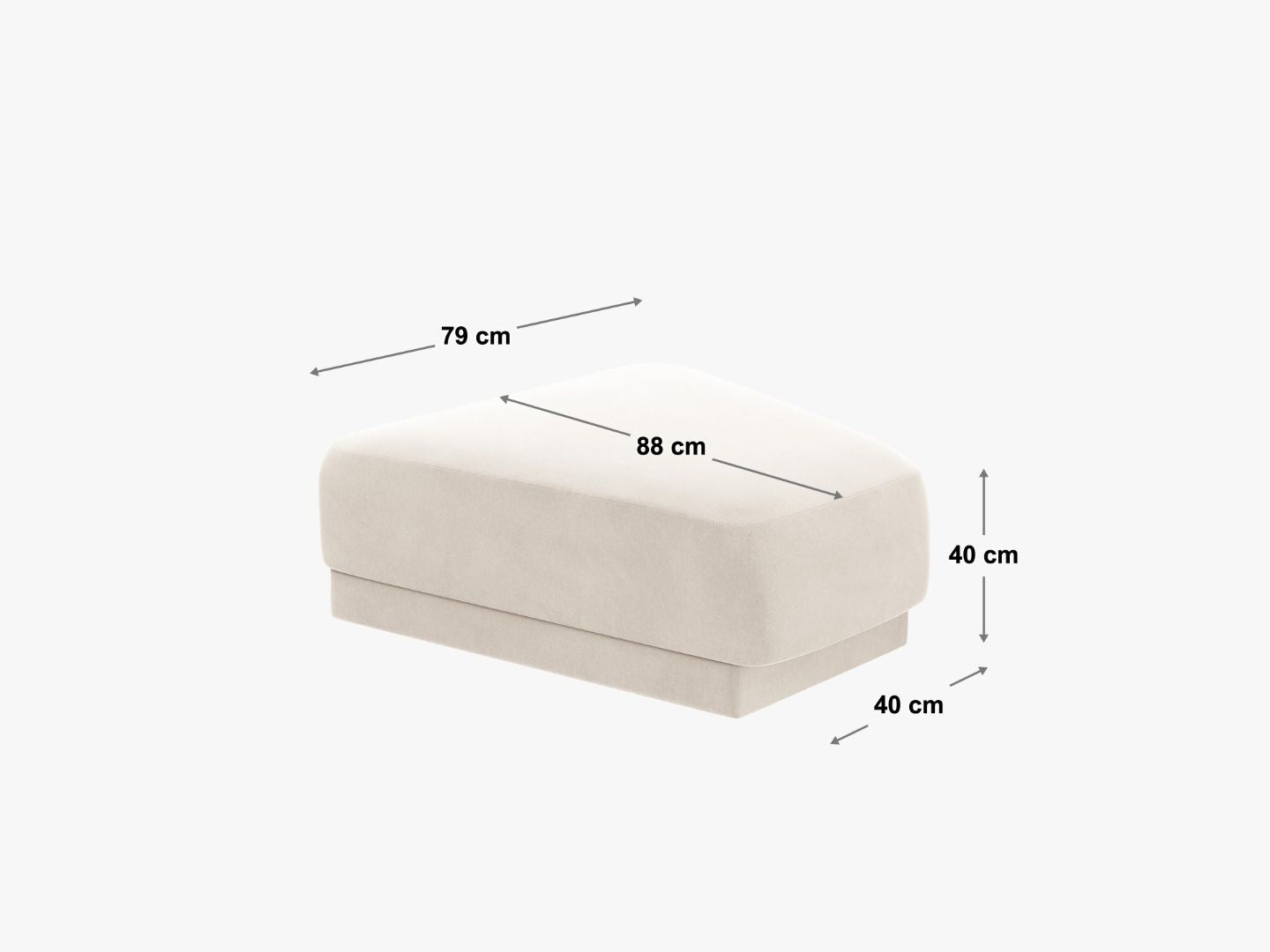 Miley tabure 79x88cm, Materijal: Boucle