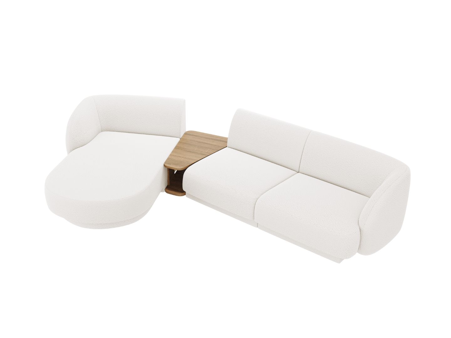 Kutna garnitura Miley 303x178cm, Materijal: Boucle