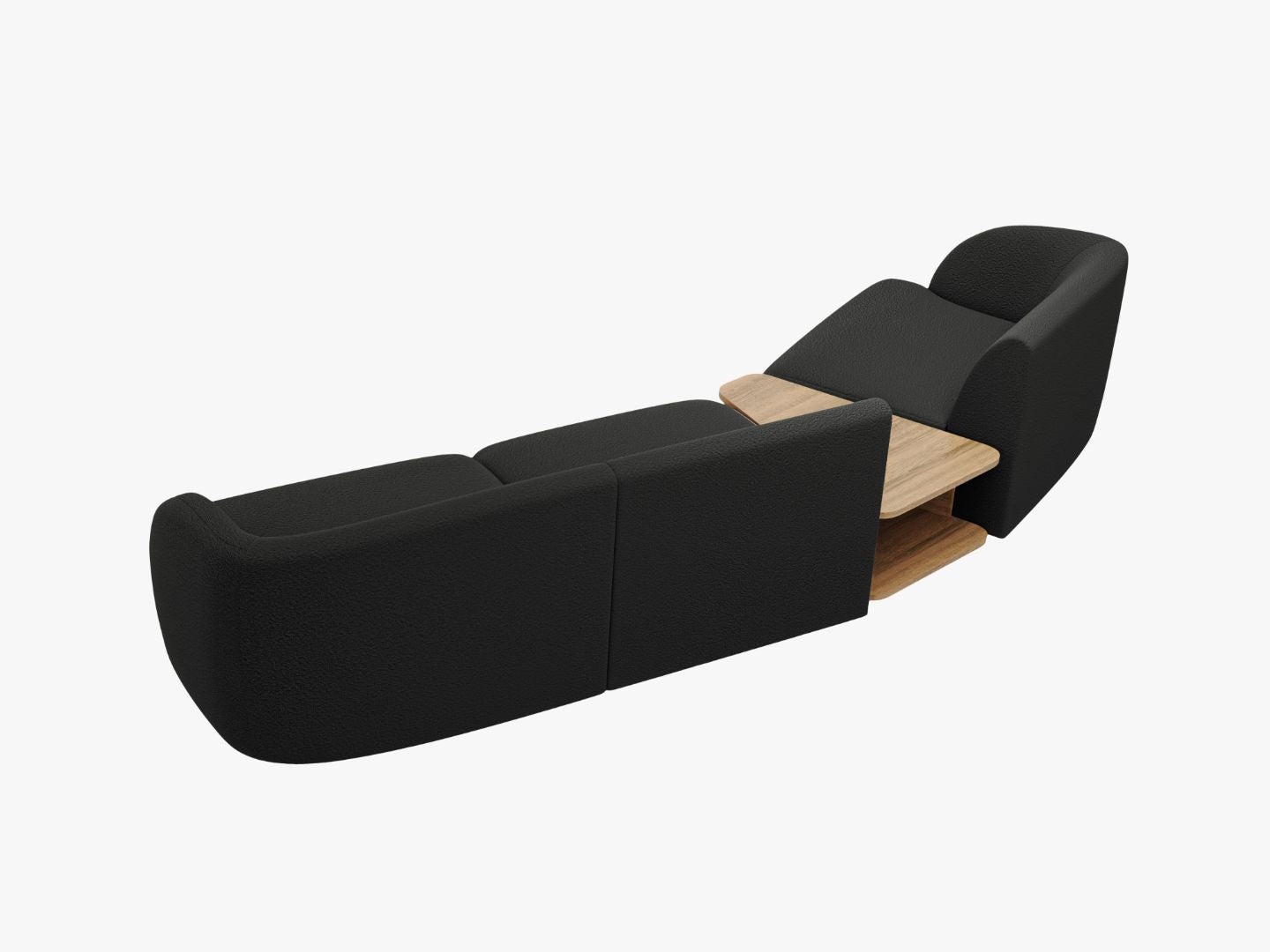 Kutna garnitura Miley 303x126cm, Materijal: Boucle