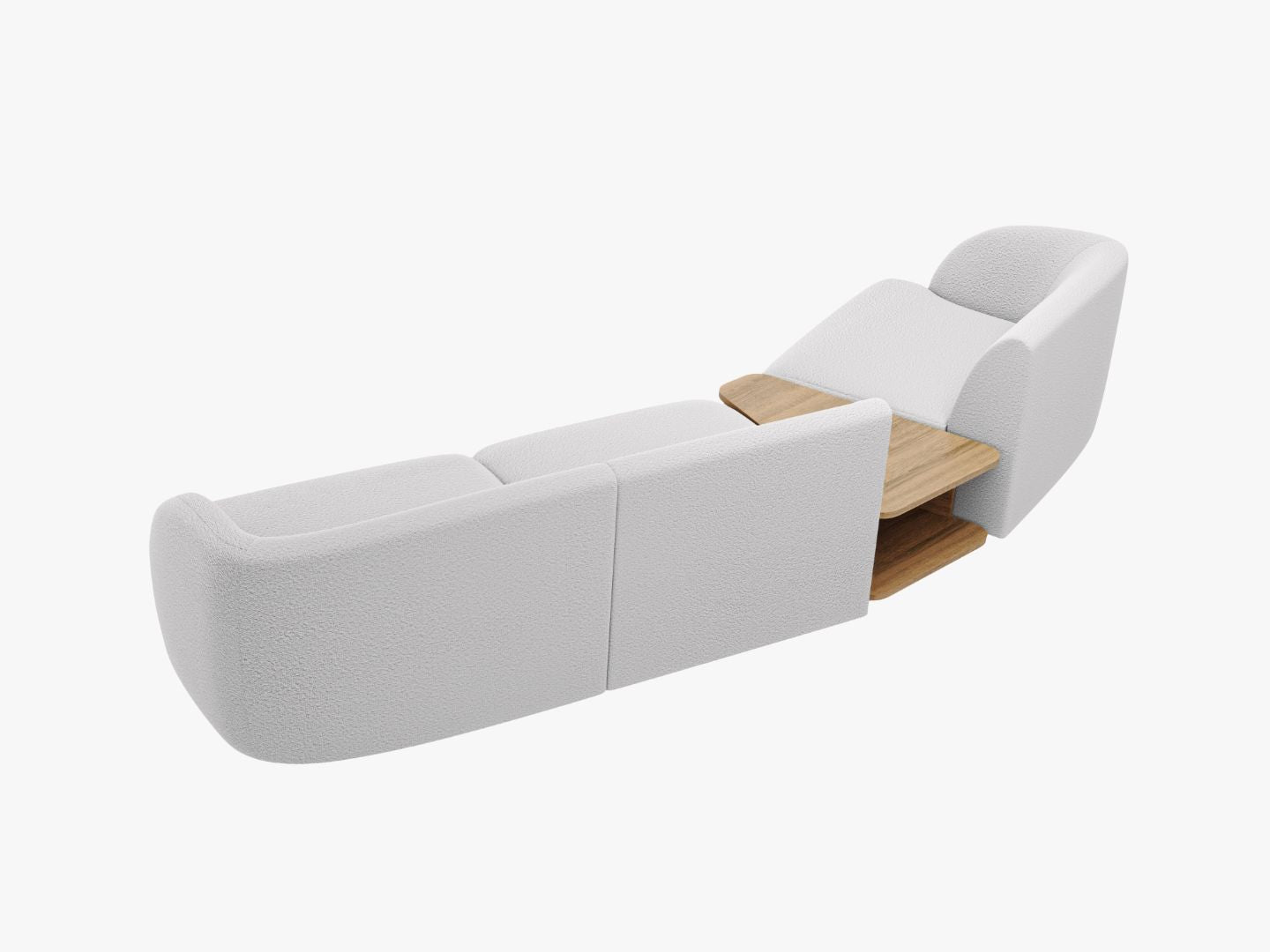 Kutna garnitura Miley 303x126cm, Materijal: Boucle