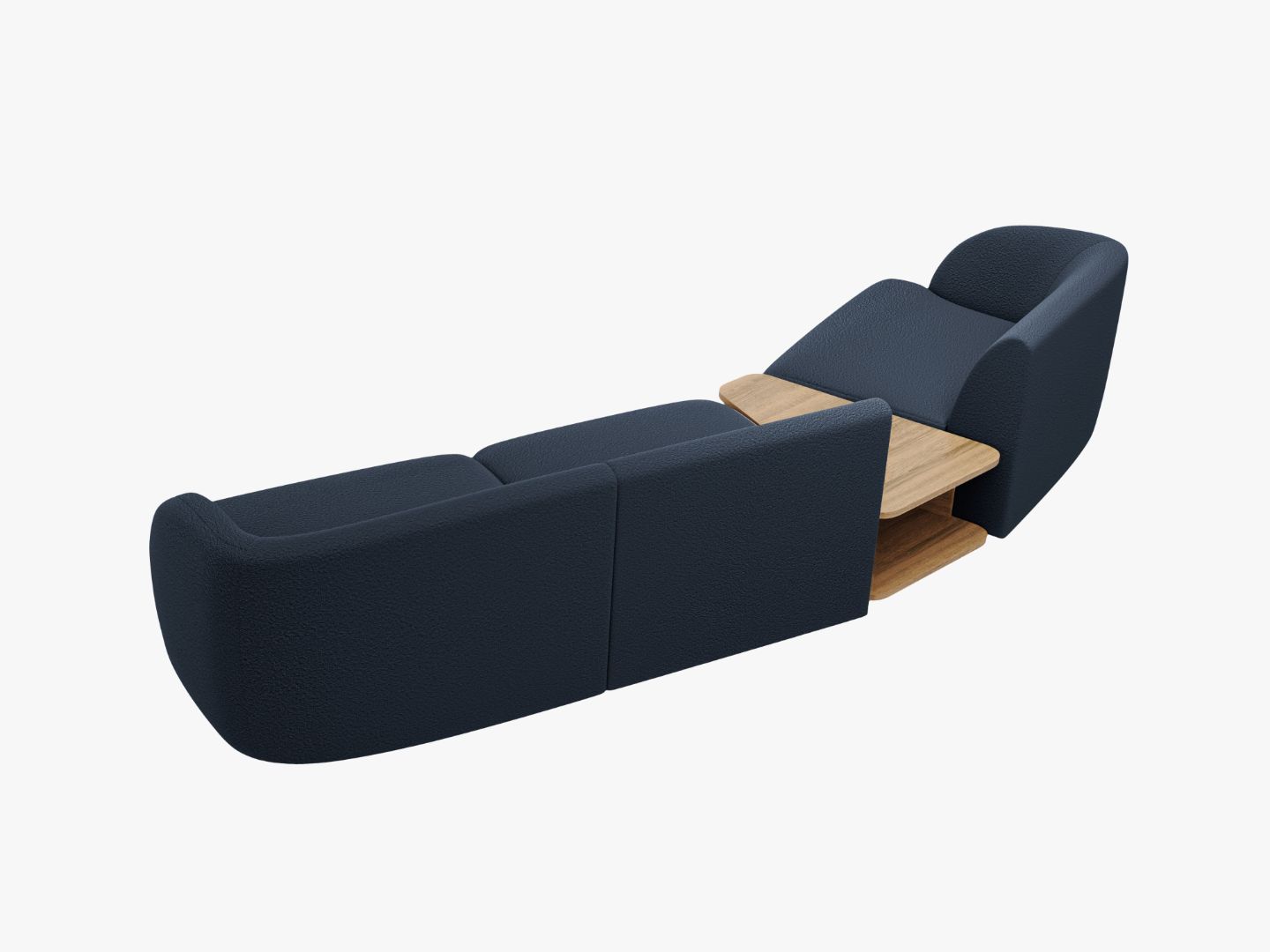 Kutna garnitura Miley 303x126cm, Materijal: Boucle