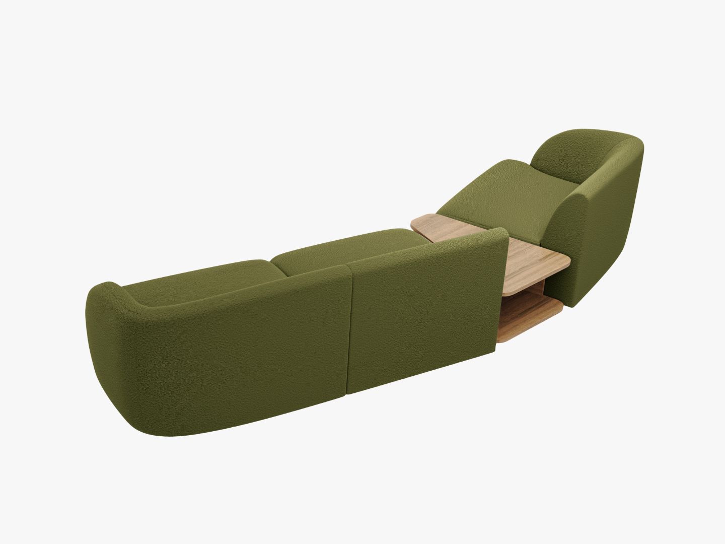 Kutna garnitura Miley 303x126cm, Materijal: Boucle