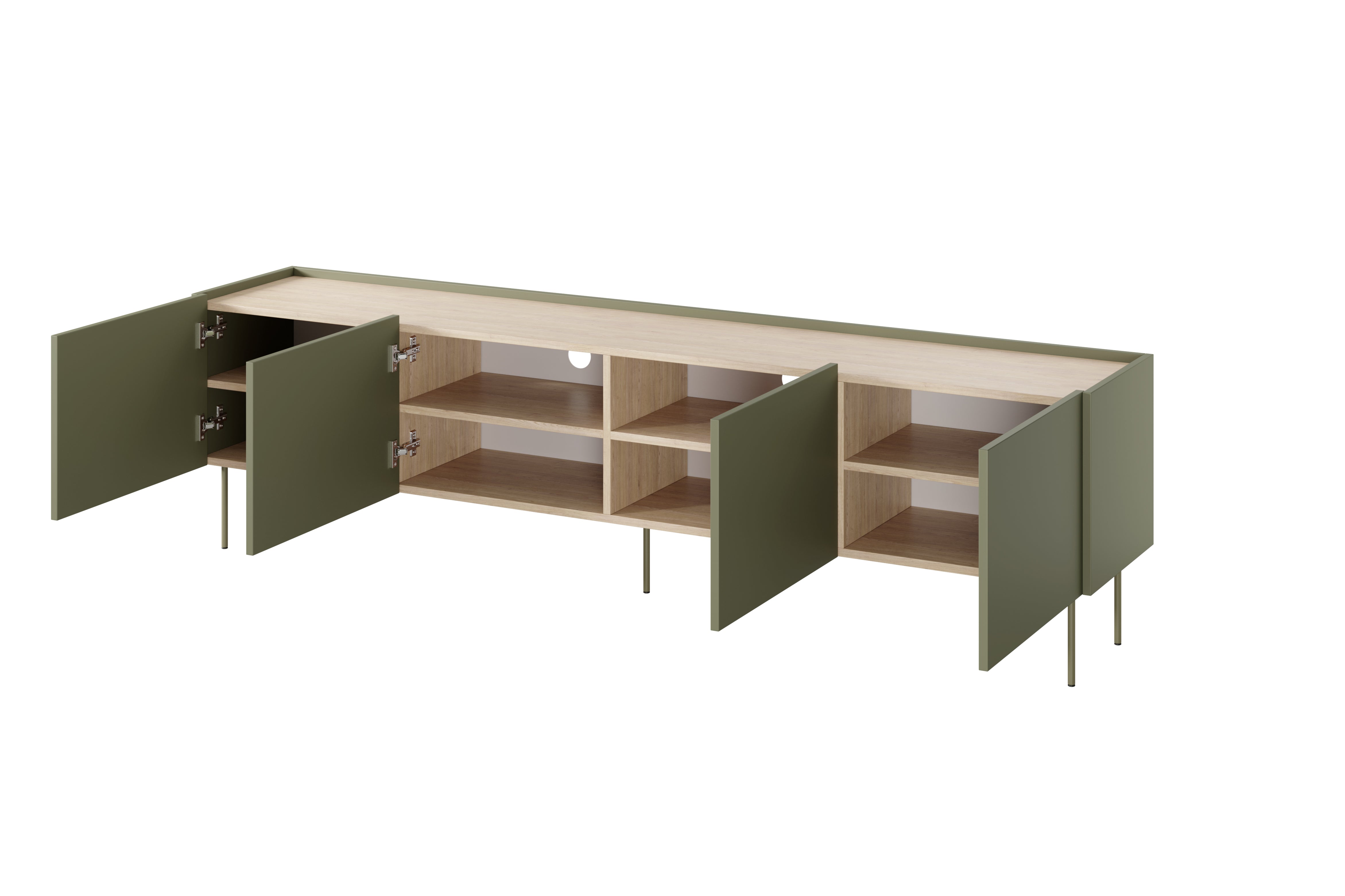 TV Komoda Desin 220cm, 4 vrata, Materijal: MDF