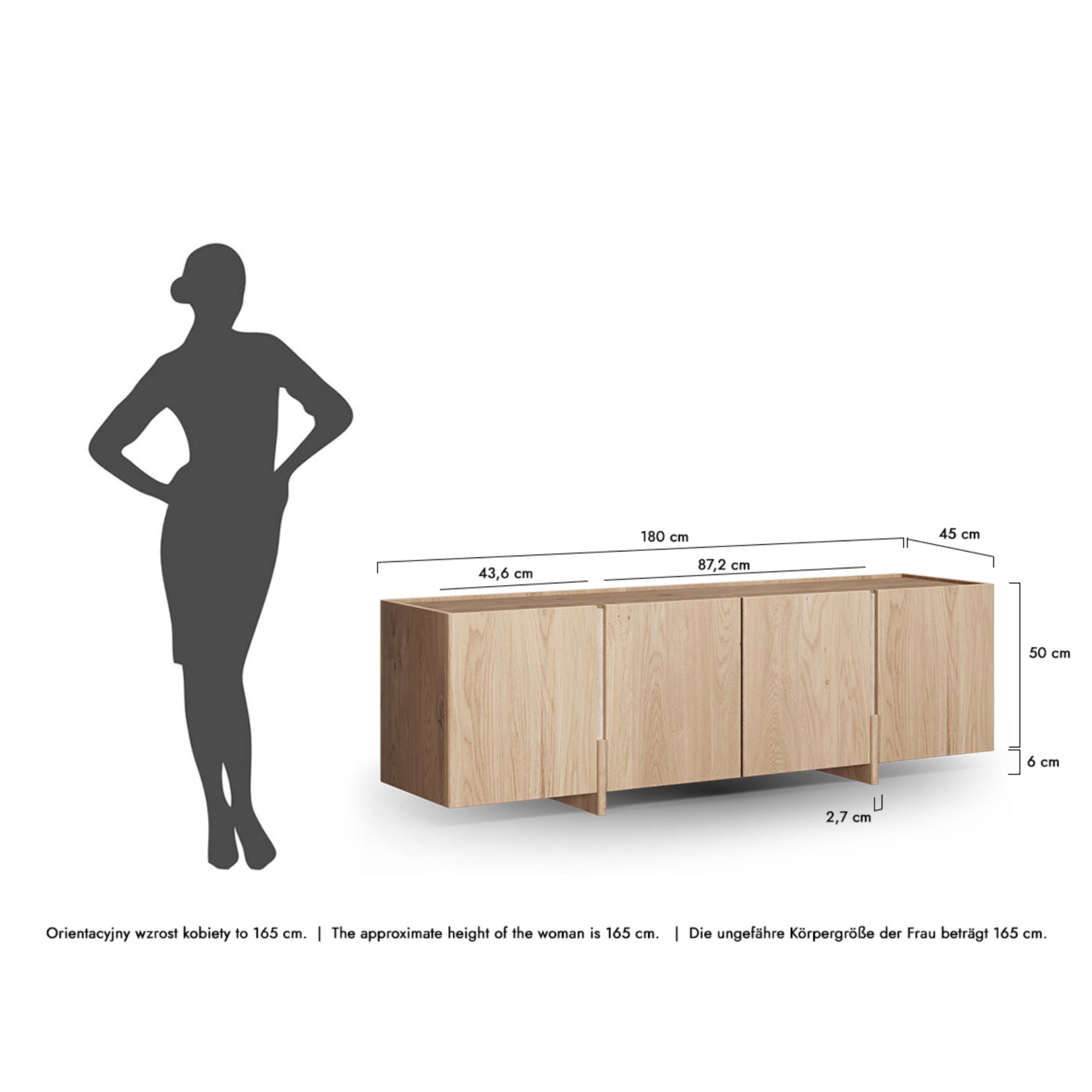TV Komoda Tivoli 180x46 cm, Materijal: Mogućnost izbora