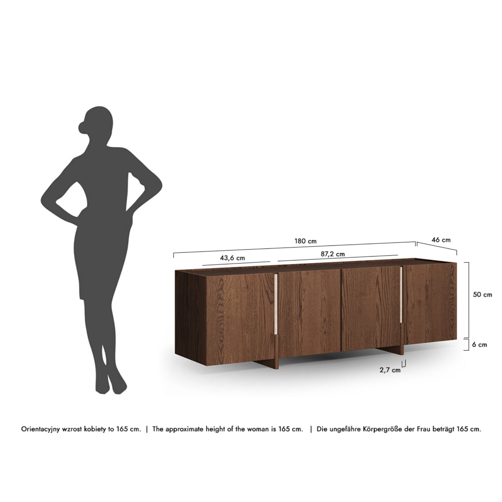 TV Komoda Tivoli 180x46 cm, Materijal: Mogućnost izbora