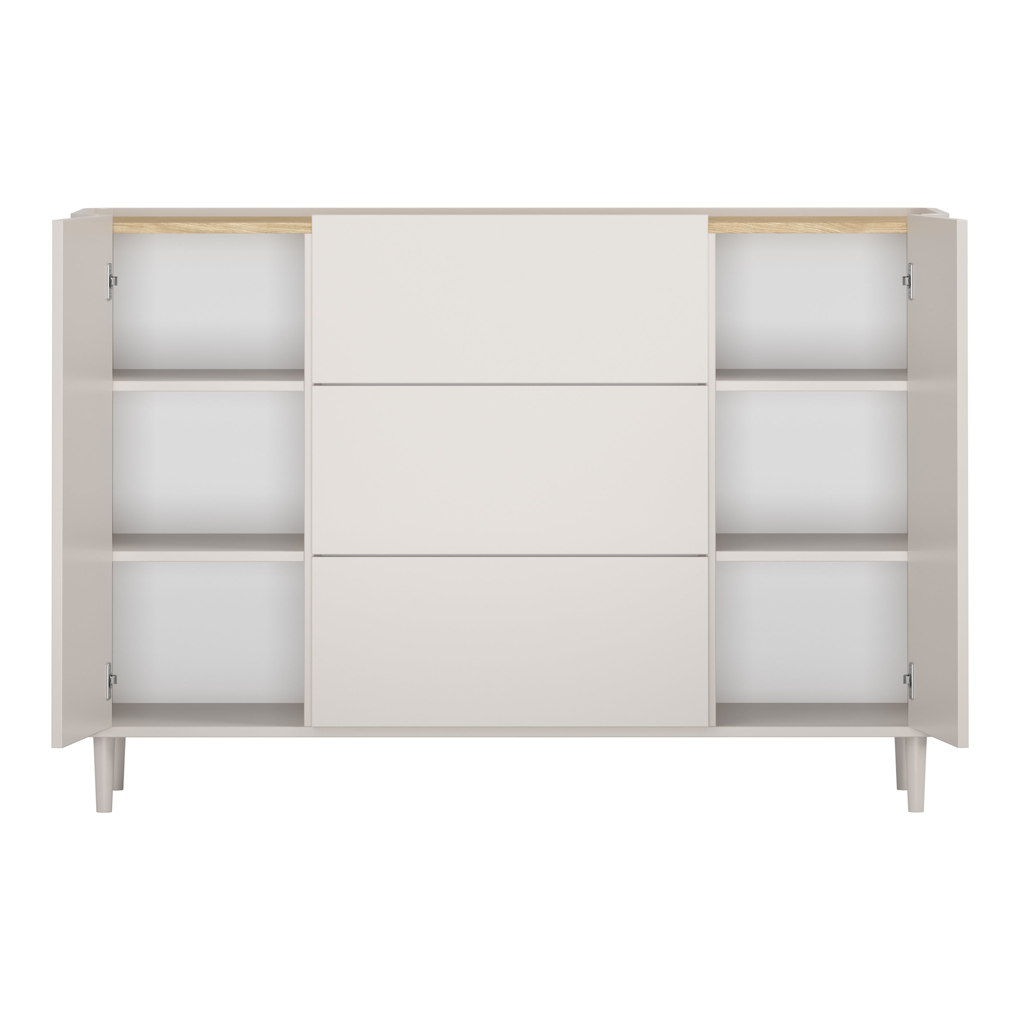 Komoda Elivo 150cm, Materijal: MDF,Melaminska ploča