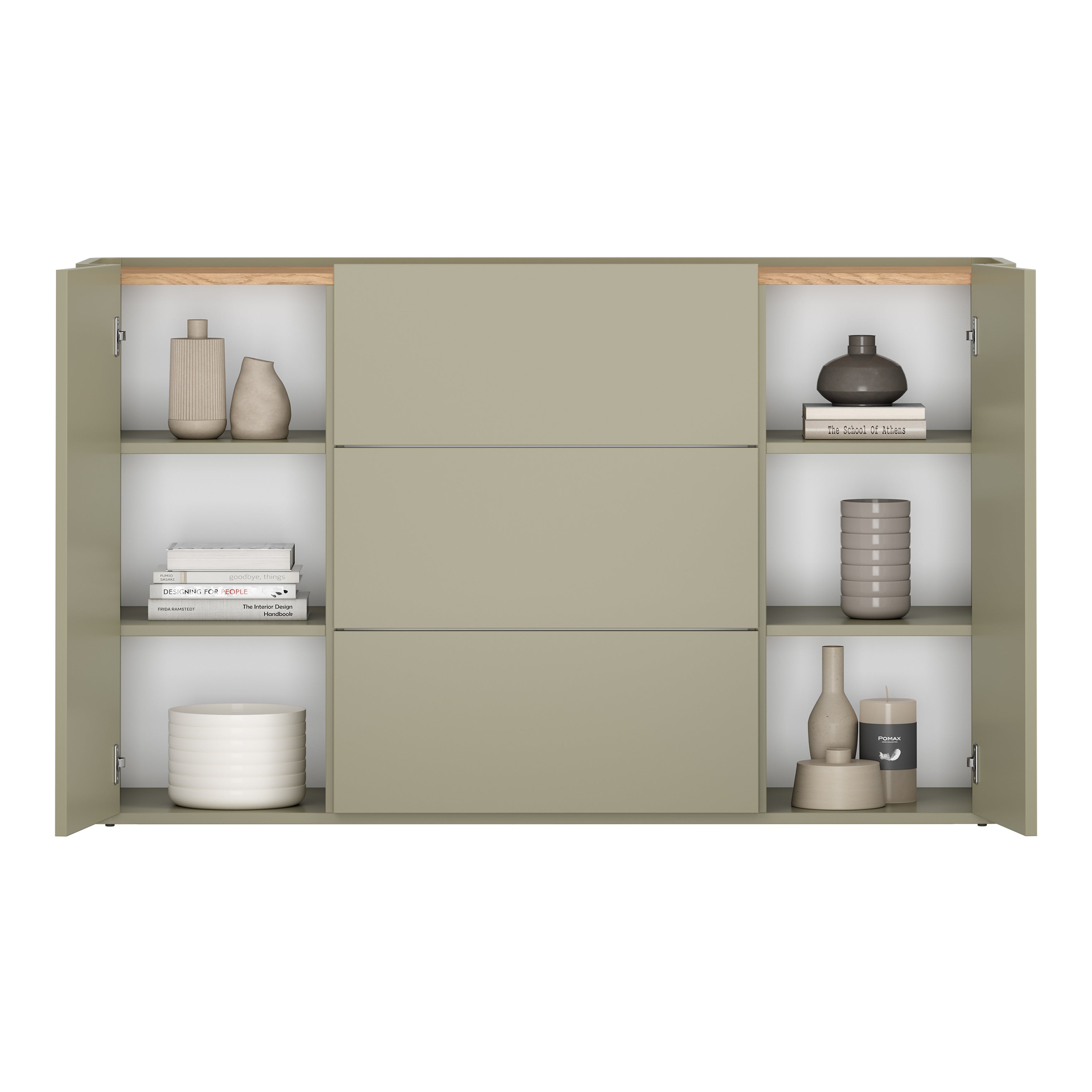 Komoda Elivo 150cm, Materijal: MDF,Melaminska ploča