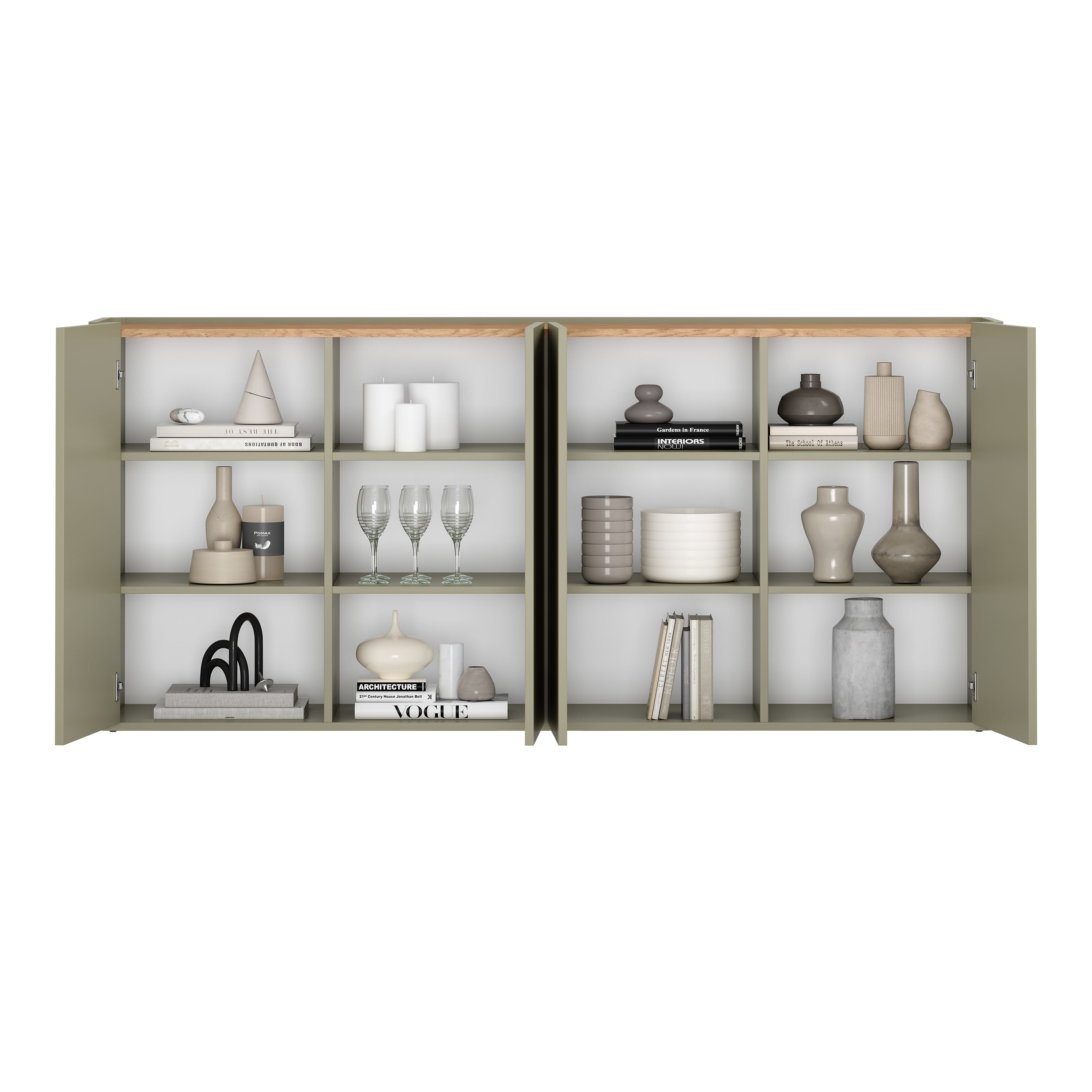 Komoda Elivo 200cm, Materijal: MDF,Melaminska ploča