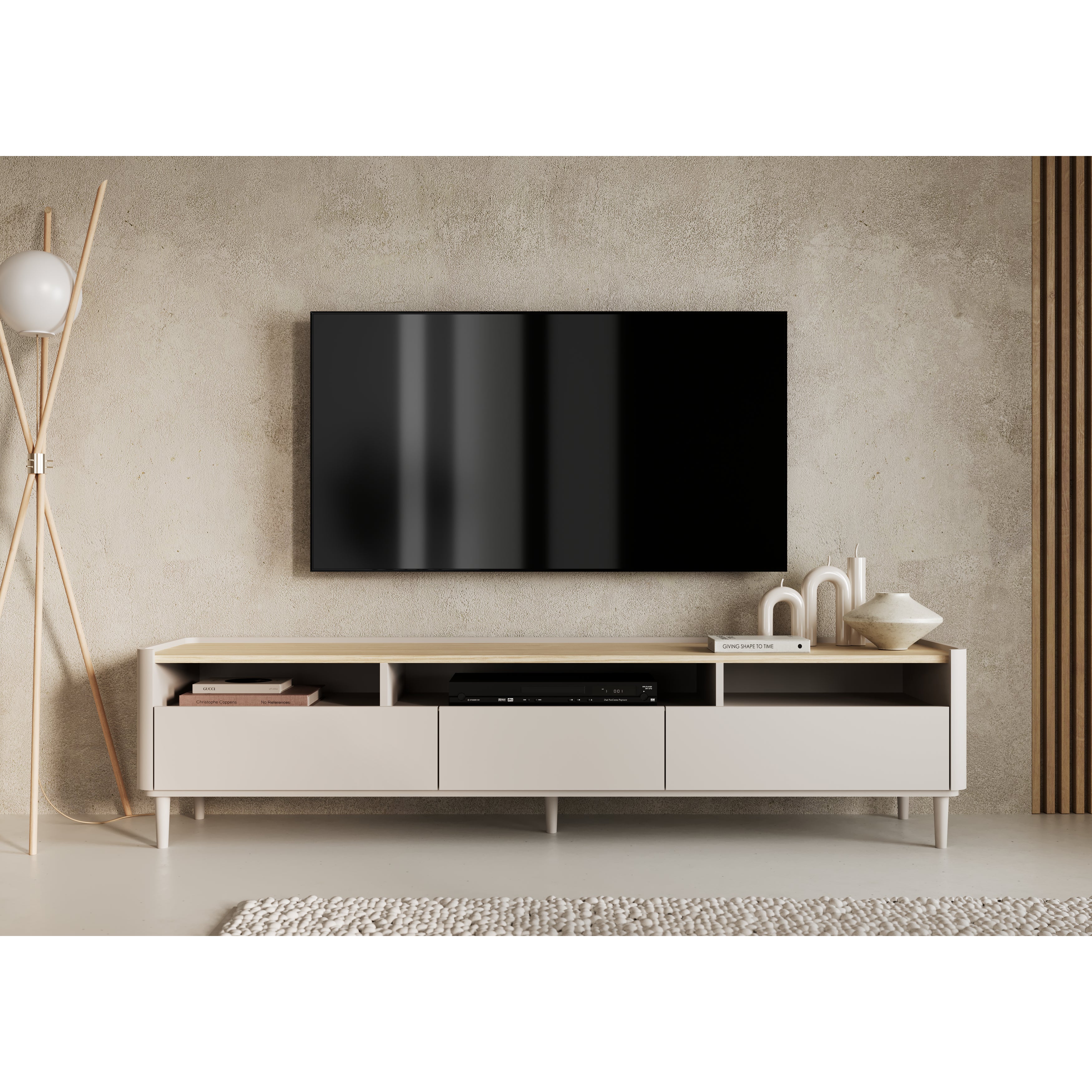 TV Komoda Elivo 200cm, Materijal: MDF,Melaminska ploča
