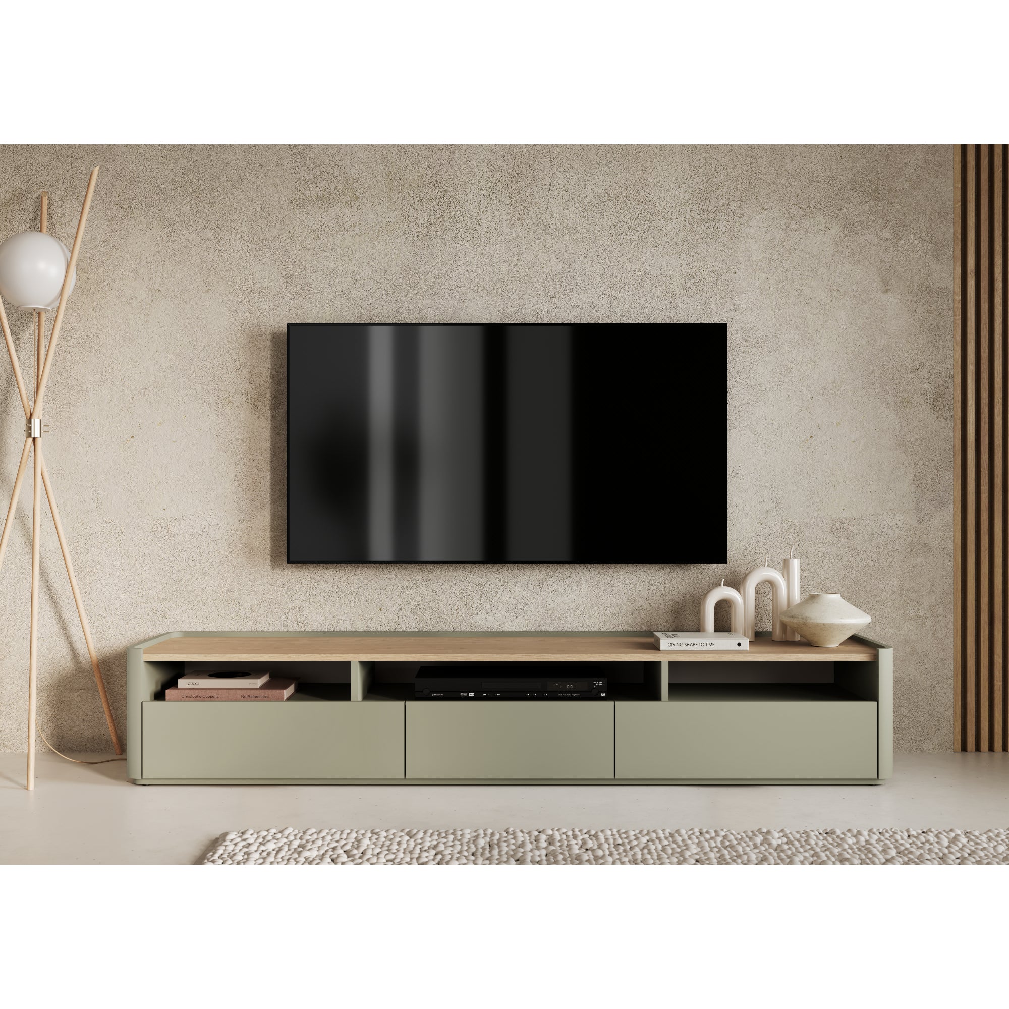 TV Komoda Elivo 200cm, Materijal: MDF,Melaminska ploča