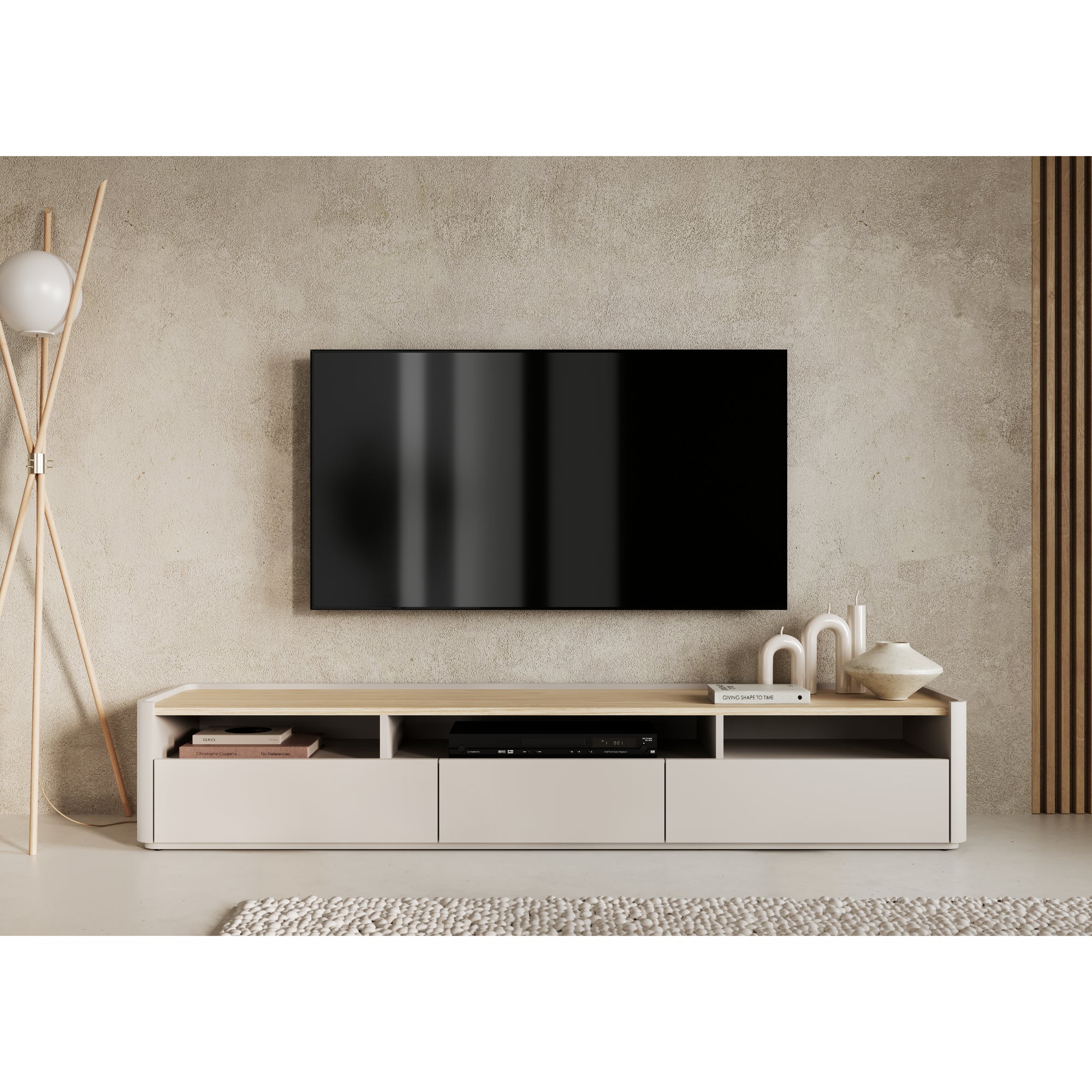 TV Komoda Elivo 200cm, Materijal: MDF,Melaminska ploča