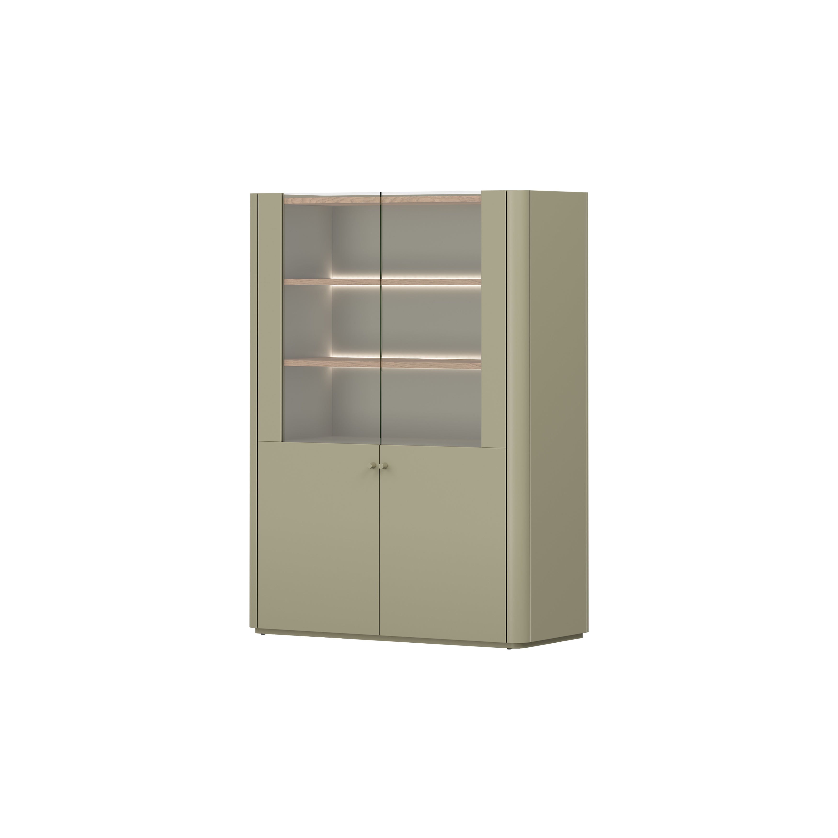 Vitrina Elivo 100cm, Materijal: MDF,Melaminska ploča