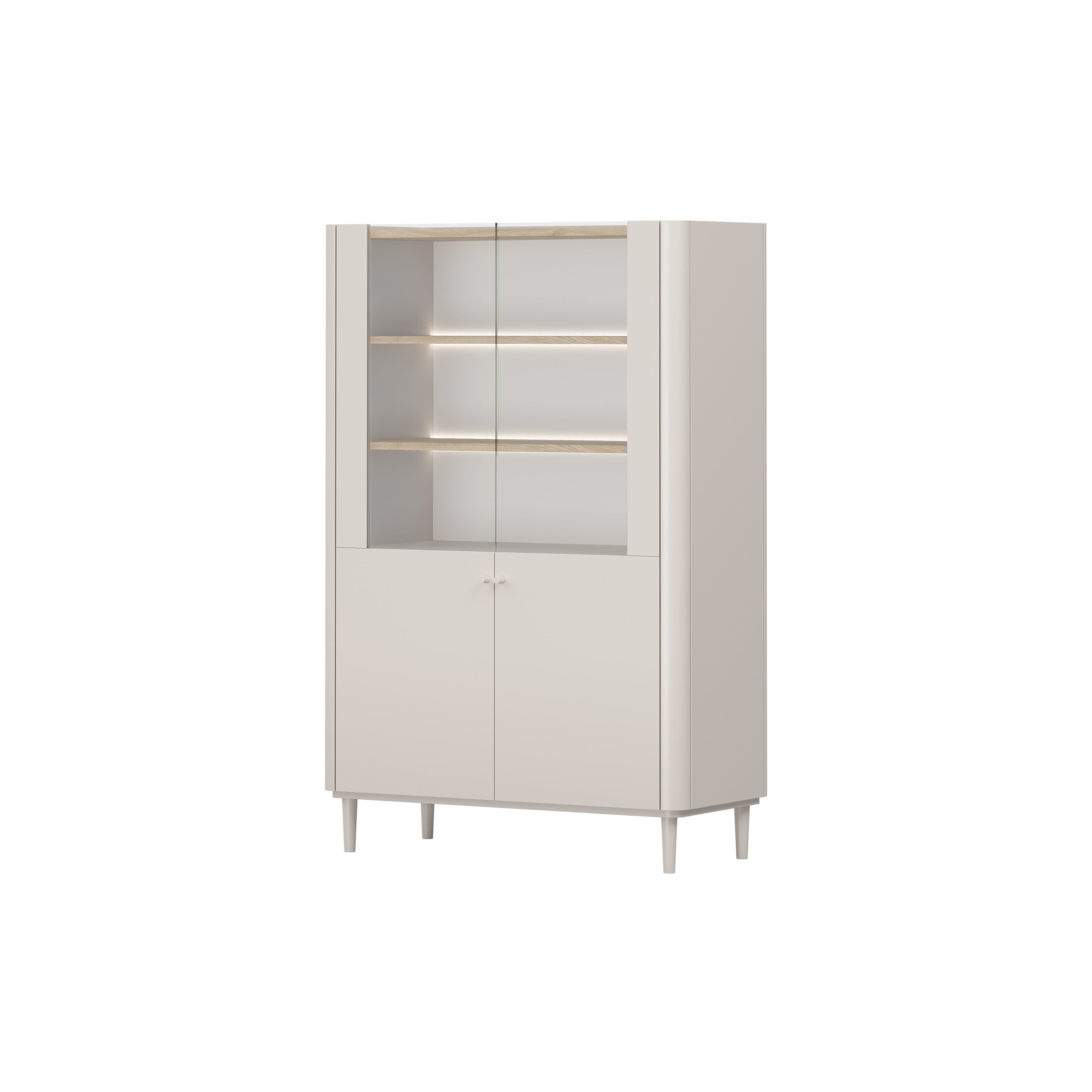 Vitrina Elivo 100cm, Materijal: MDF,Melaminska ploča
