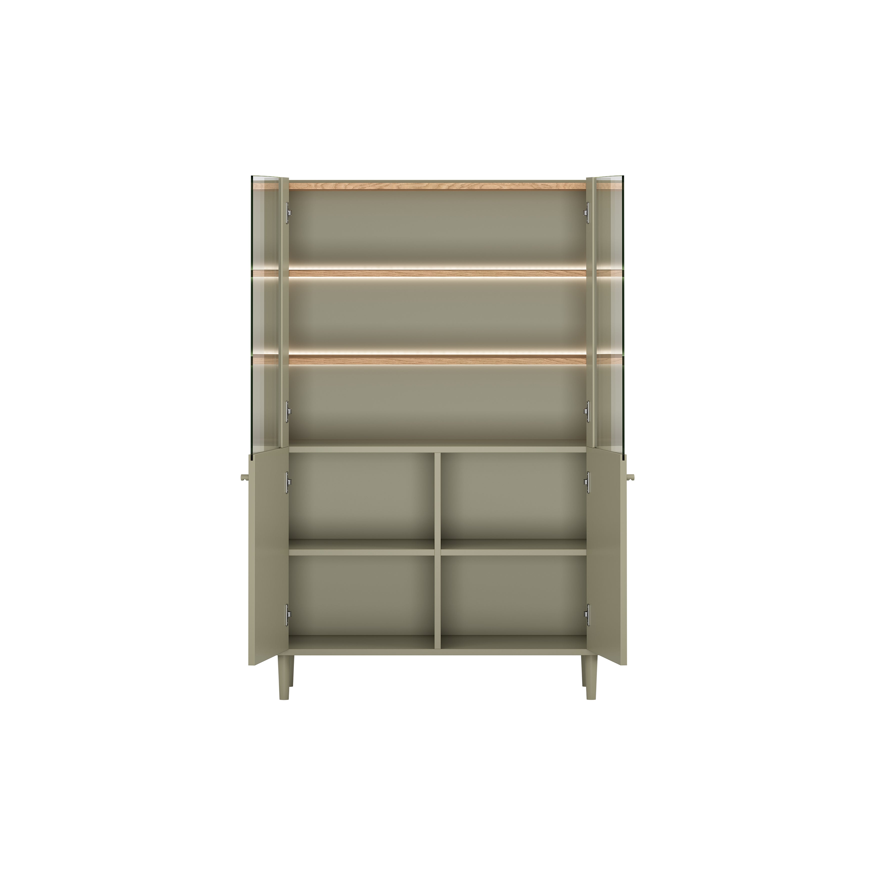 Vitrina Elivo 100cm, Materijal: MDF,Melaminska ploča