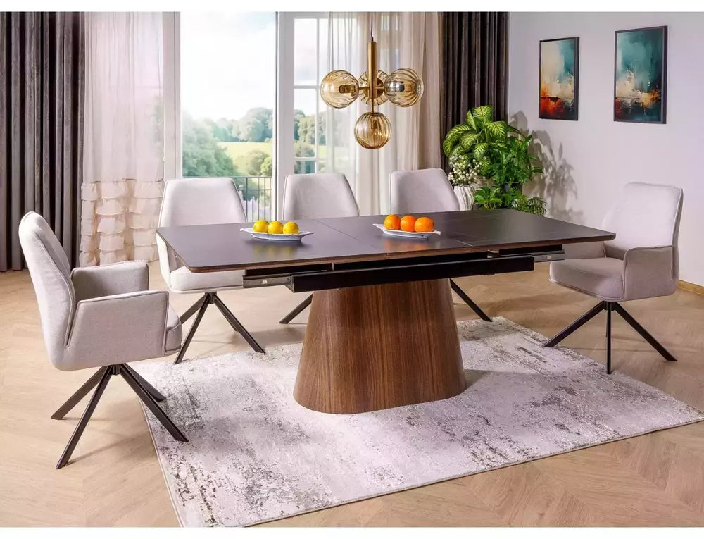 Produljivi blagovaonski stol Monaco 160/200x90cm, Materijal: MDF i keramika