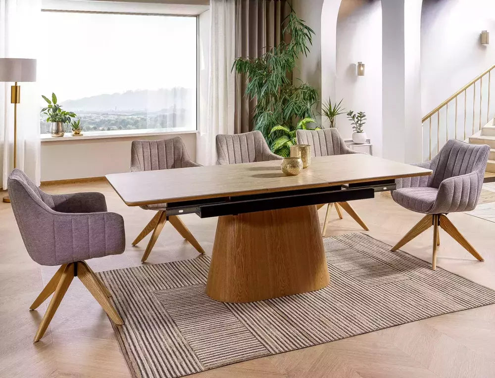 Produljivi blagovaonski stol Monaco 160/200x90cm, Materijal: MDF i keramika