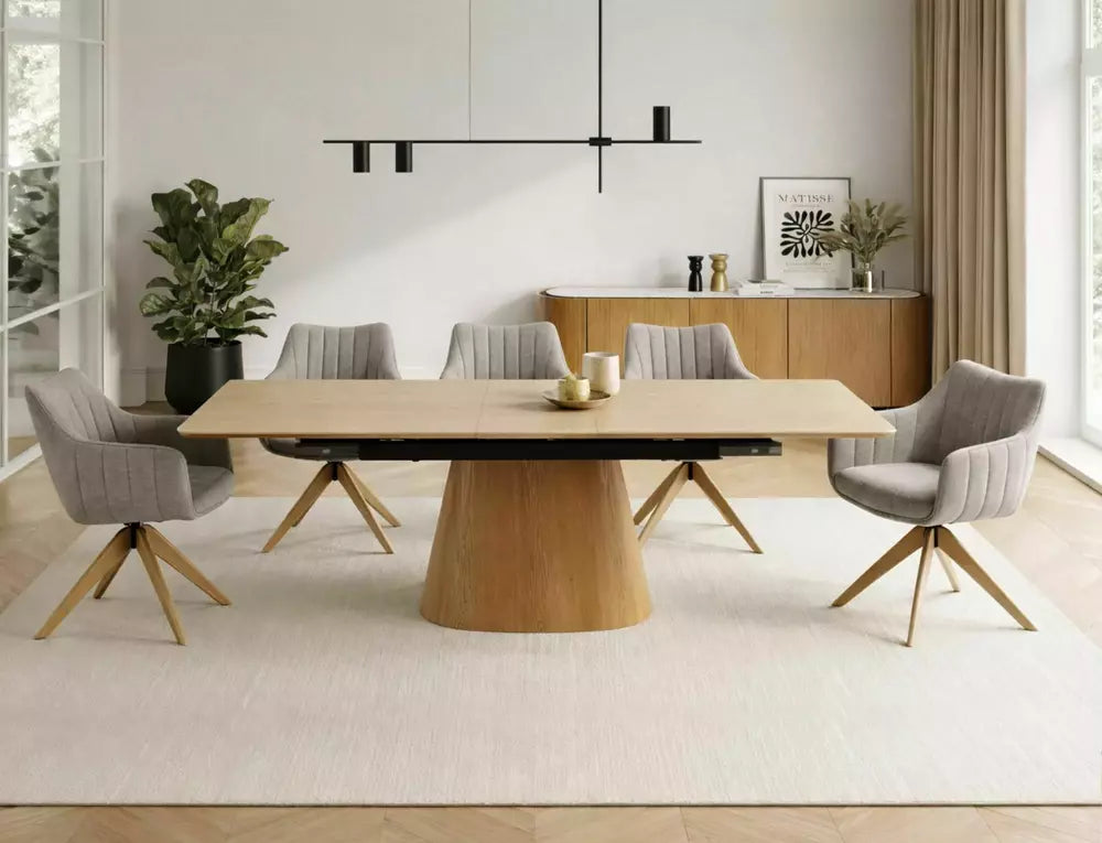 Produljivi blagovaonski stol Monaco 160/200x90cm, Materijal: MDF i keramika