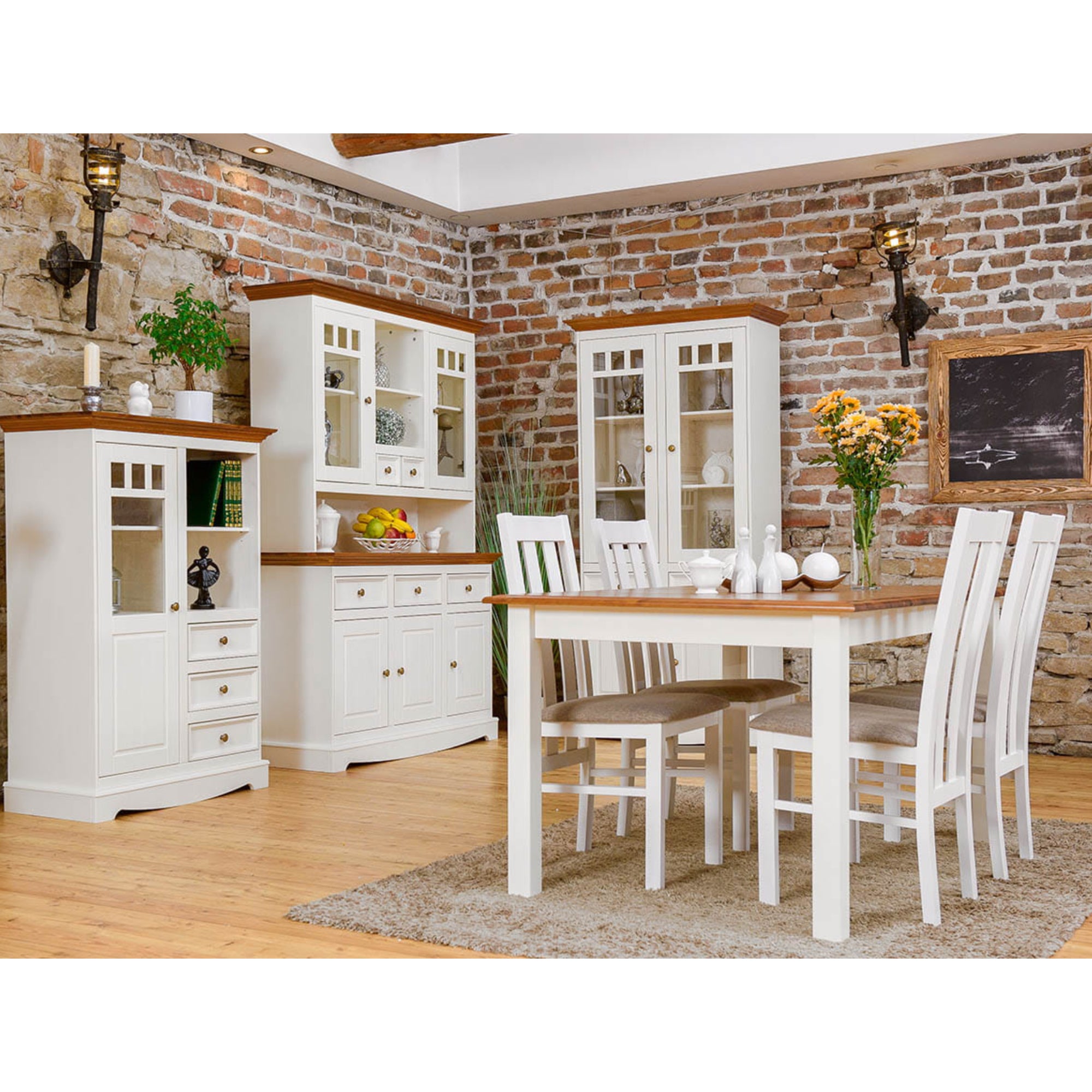 Vitrina Belluno 44x130 cm  Materijal: Masivna Borovina