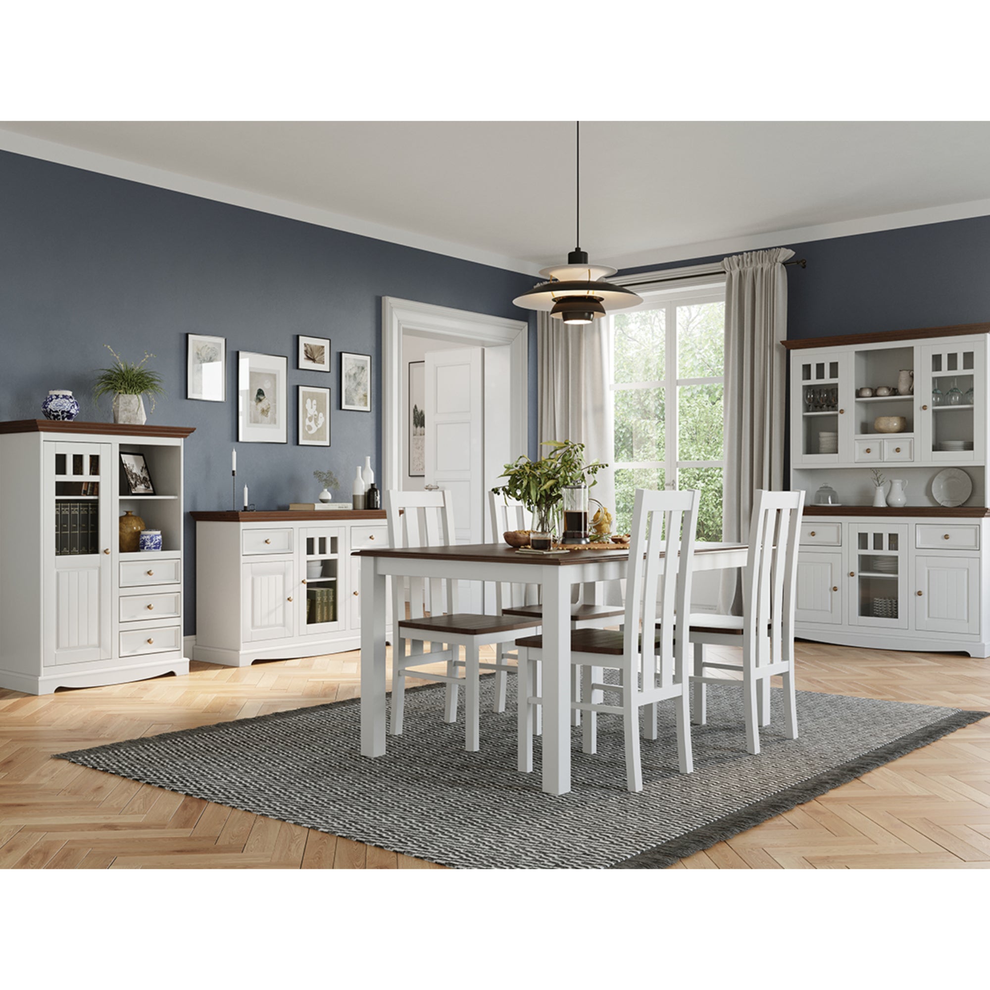 Vitrina Belluno 44x130 cm  Materijal: Masivna Borovina