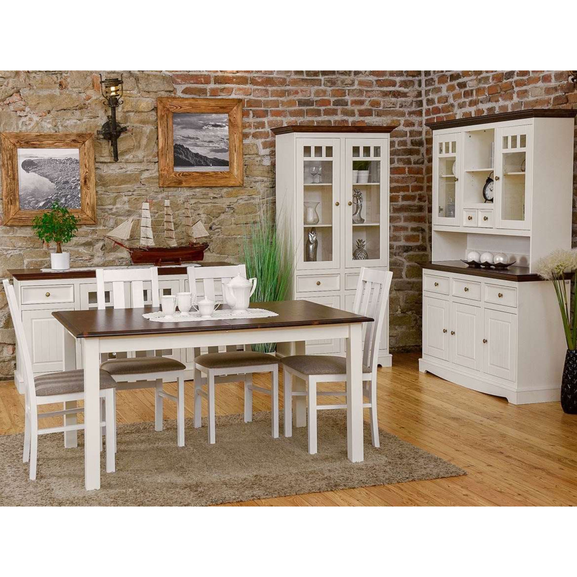 Vitrina Belluno 44x190 cm, Materijal: Masivna Borovina