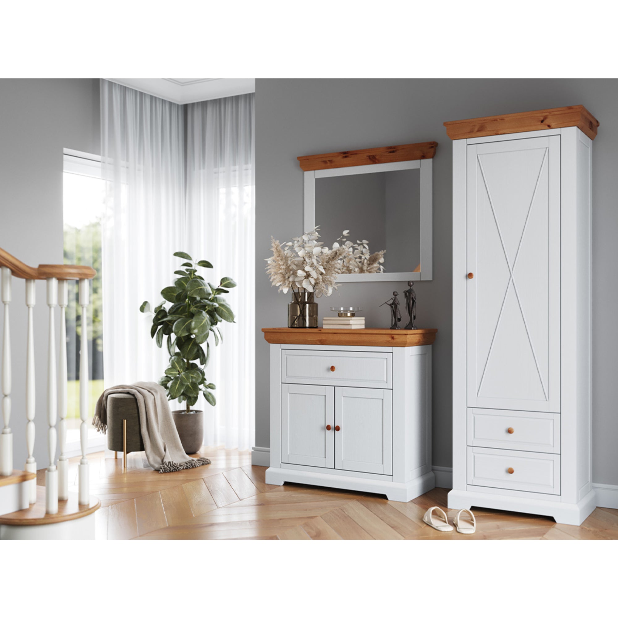 Komoda Marone 95x41,2 cm, Materijal: Masivna Borovina