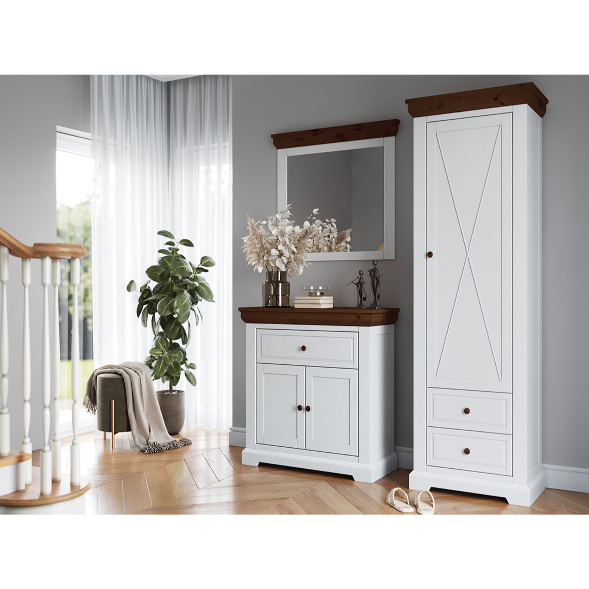Komoda Marone 95x41,2 cm, Materijal: Masivna Borovina