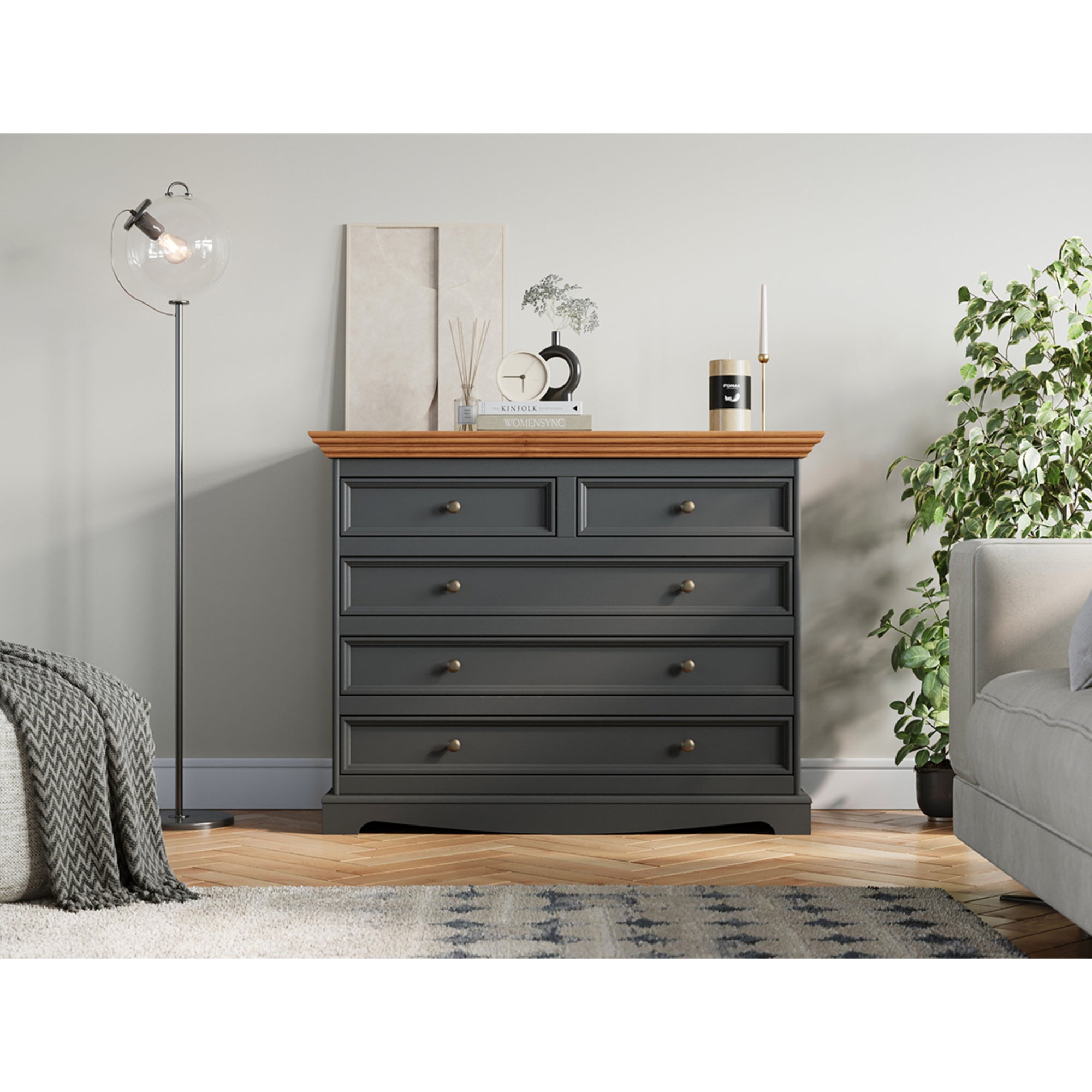 Komoda Belluno 111,4x44,2 cm, Materijal: Masivna Borovina