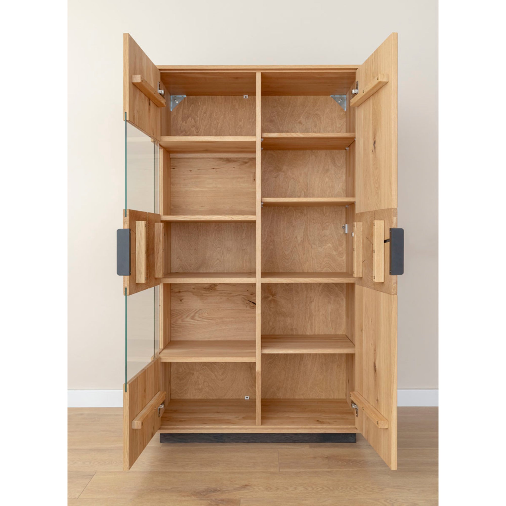 Vitrina Tirano 39x147 cm, Materijal: Masivno Drvo Hrast