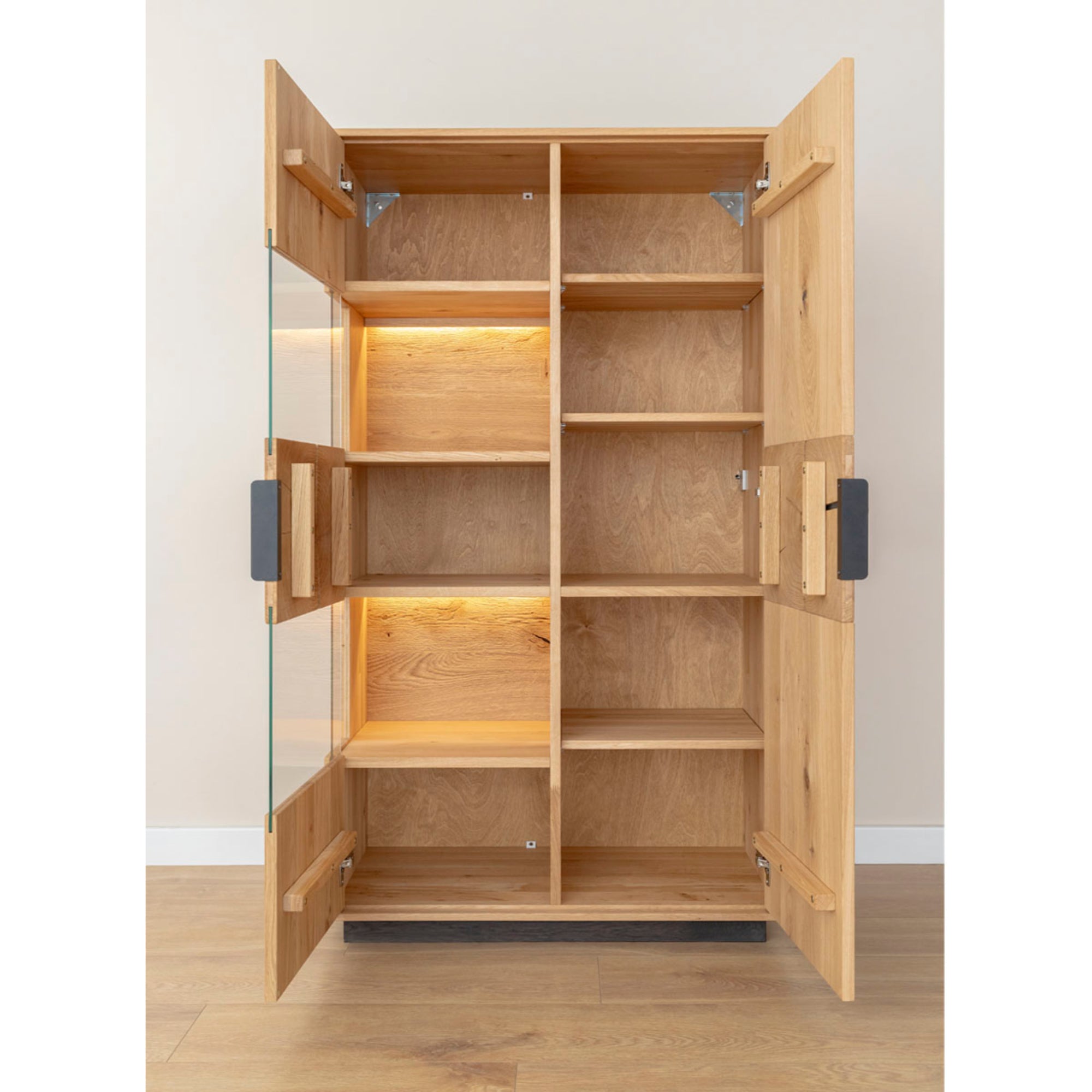 Vitrina Tirano 39x147 cm, Materijal: Masivno Drvo Hrast