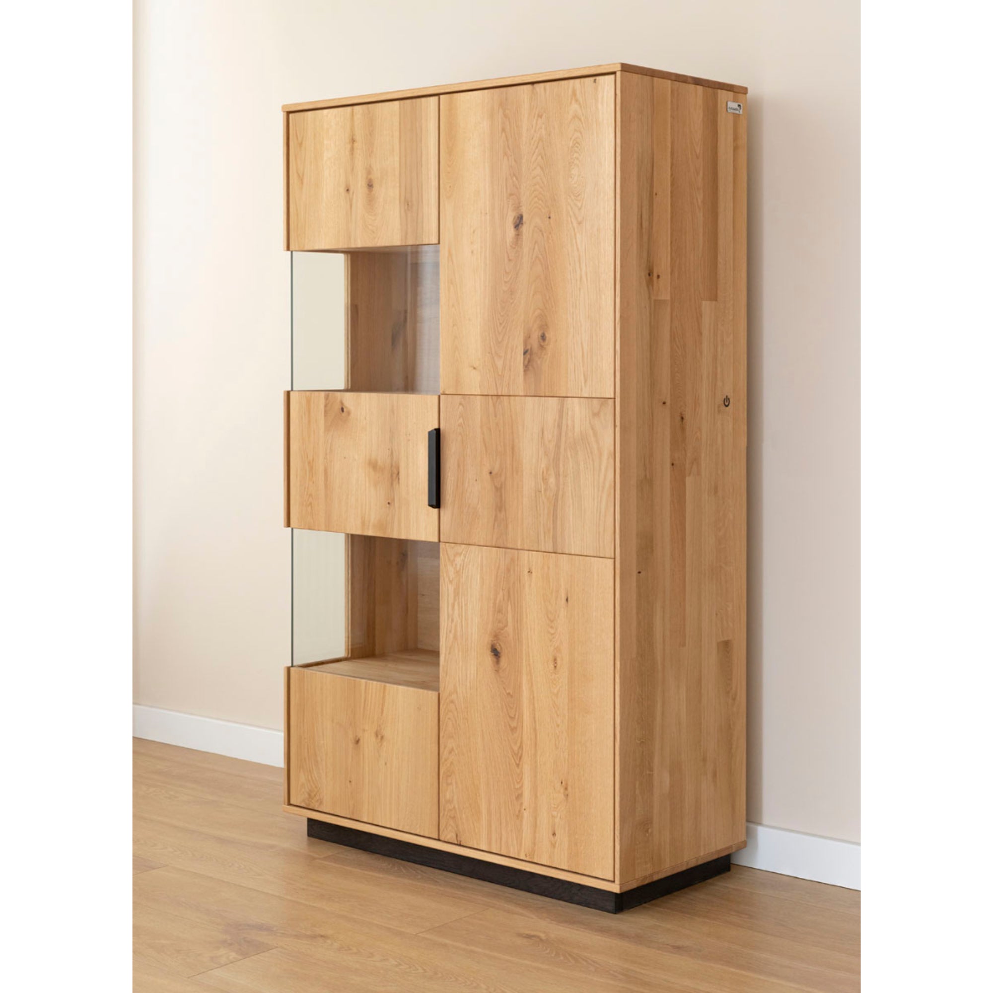 Vitrina Tirano 39x147 cm, Materijal: Masivno Drvo Hrast
