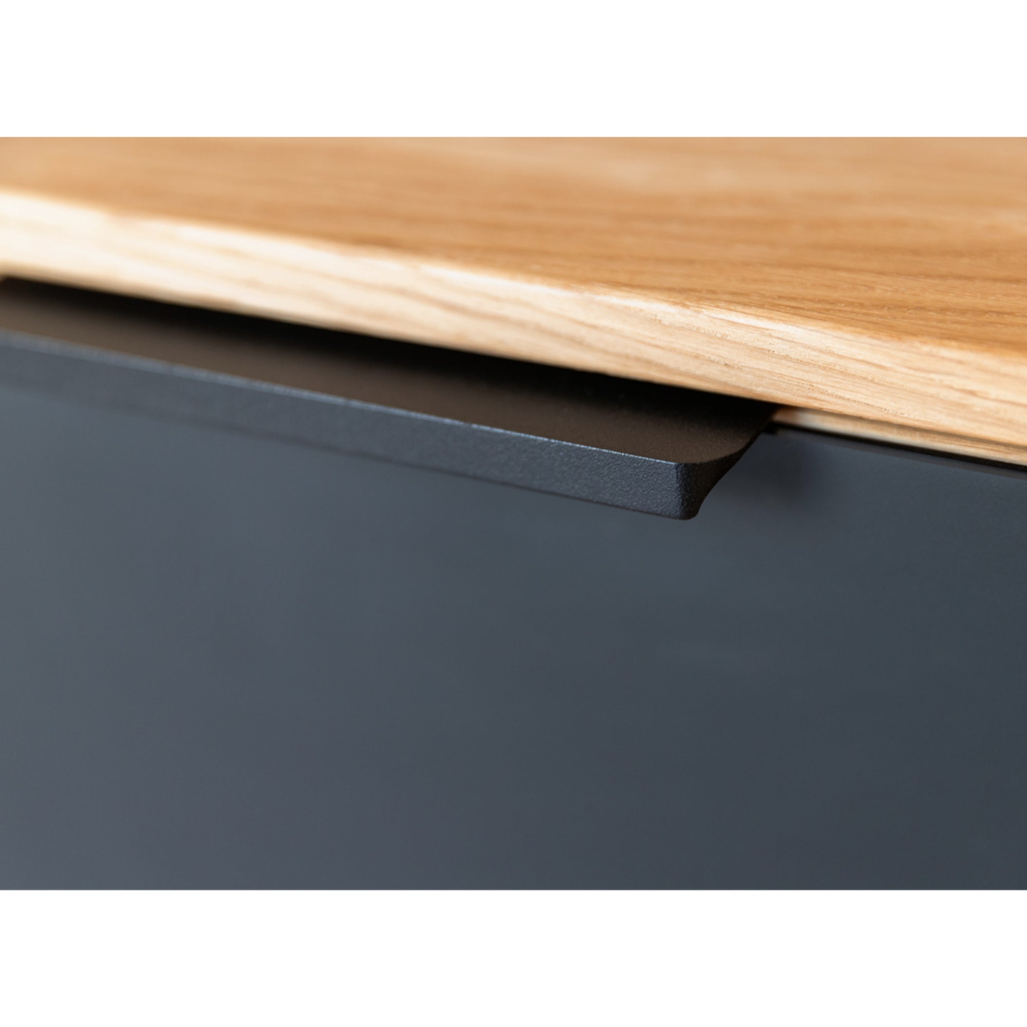 Viseća TV Komoda Tirano 200x39 cm, Materijal: Masivno Drvo Hrast