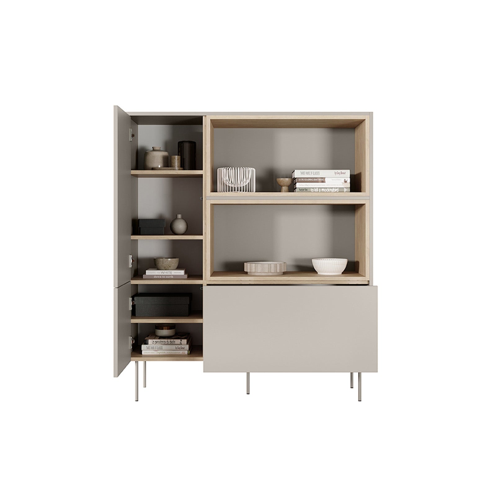 Visoka komoda Desin, Materijal: MDF