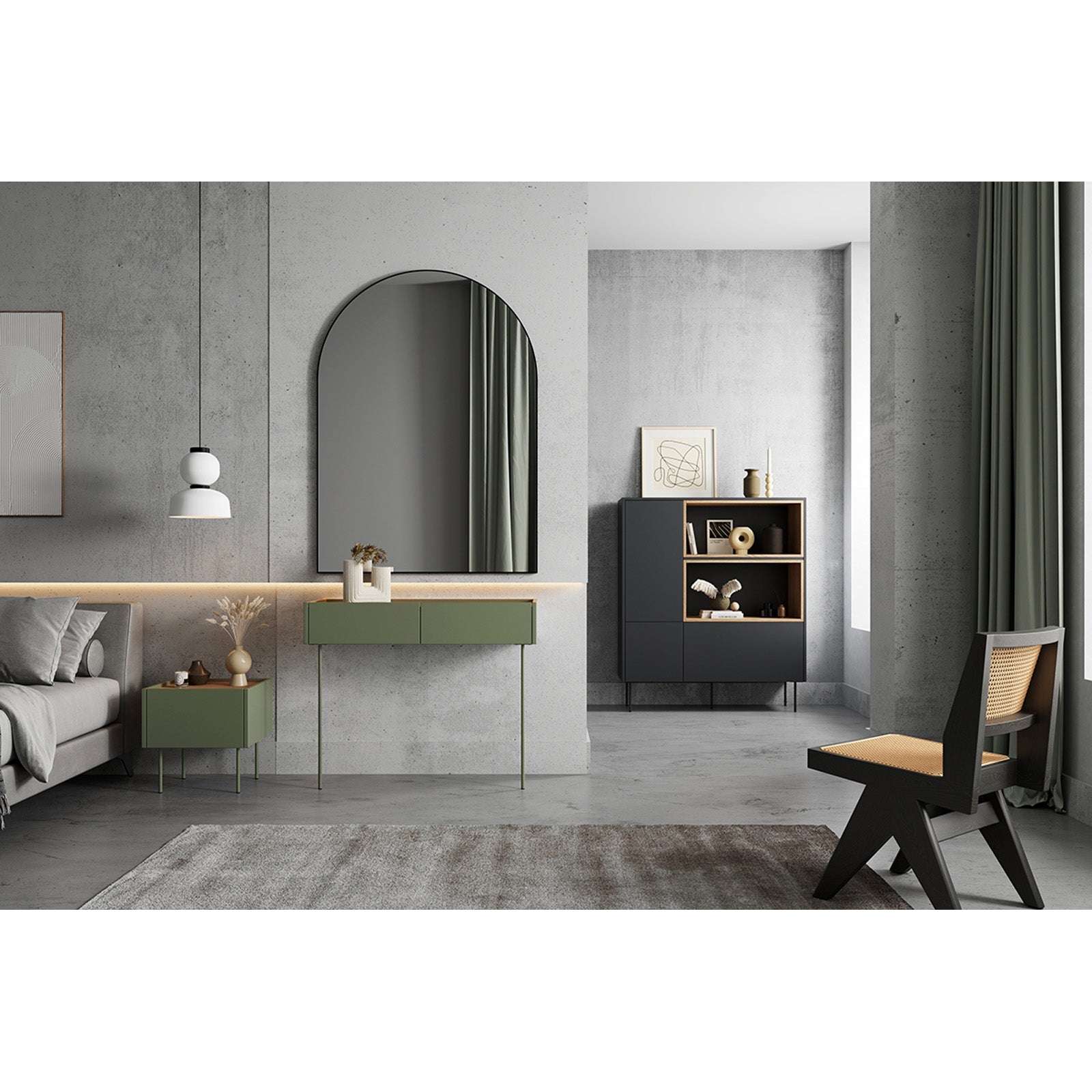 Visoka komoda Desin, Materijal: MDF