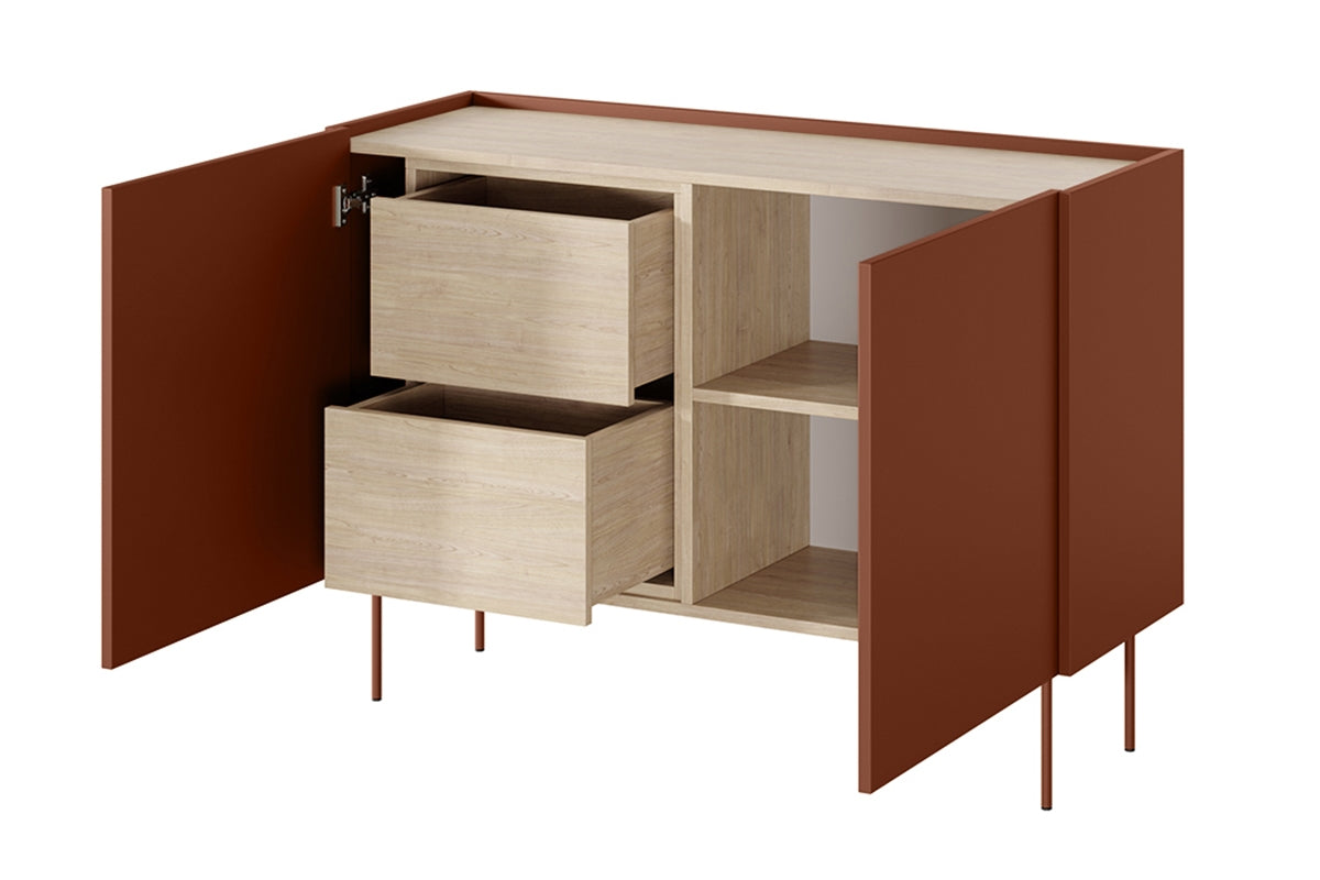 Komoda Desin 120cm, 2 vrata i 2 ladice, Materijal: MDF