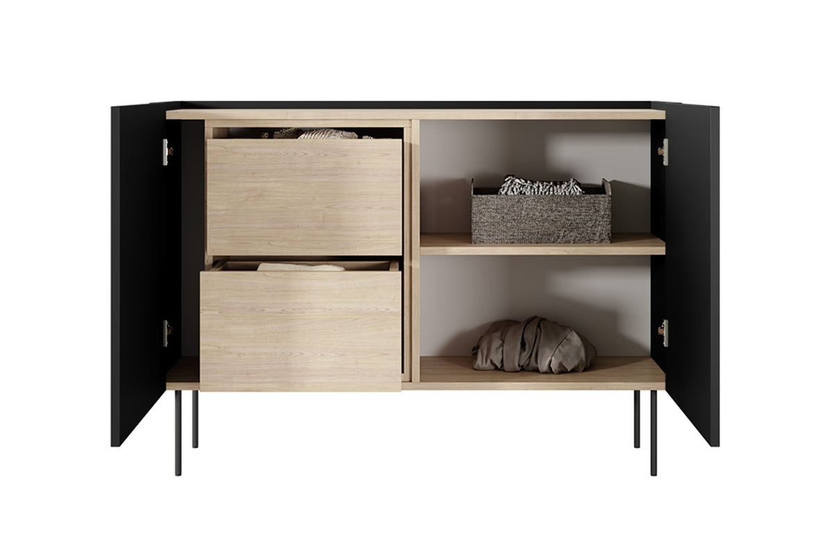 Komoda Desin 120cm, 2 vrata i 2 ladice, Materijal: MDF