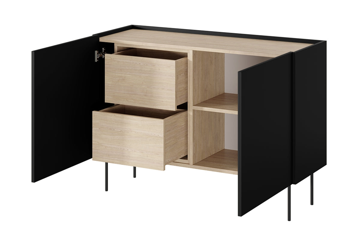 Komoda Desin 120cm, 2 vrata i 2 ladice, Materijal: MDF