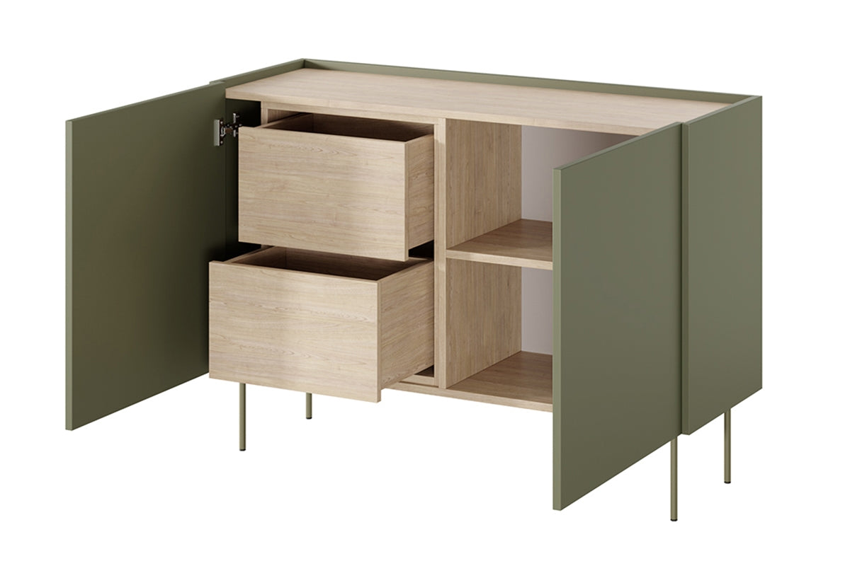 Komoda Desin 120cm, 2 vrata i 2 ladice, Materijal: MDF