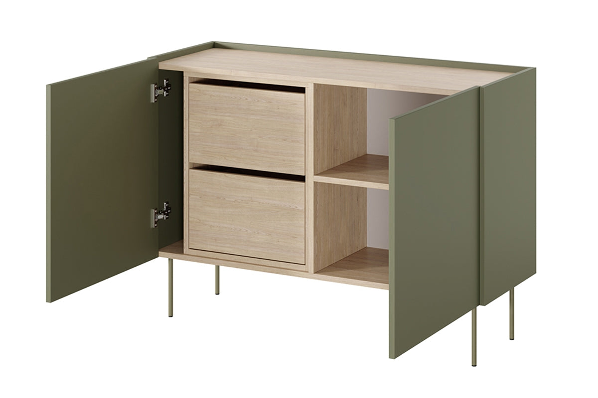 Komoda Desin 120cm, 2 vrata i 2 ladice, Materijal: MDF