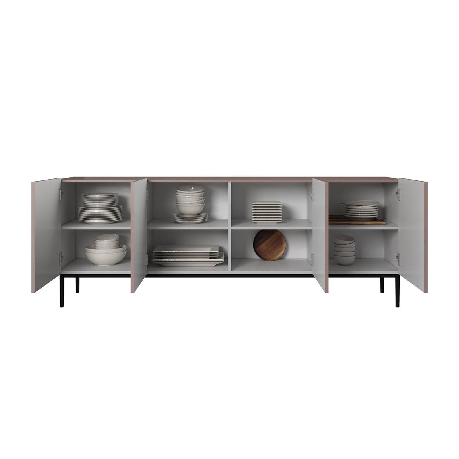 Komoda Nicole 200cm, 4 vrata, Materijal: MDF