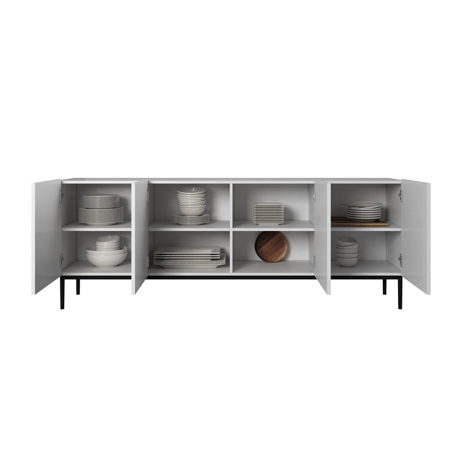 Komoda Nicole 200cm, 4 vrata, Materijal: MDF