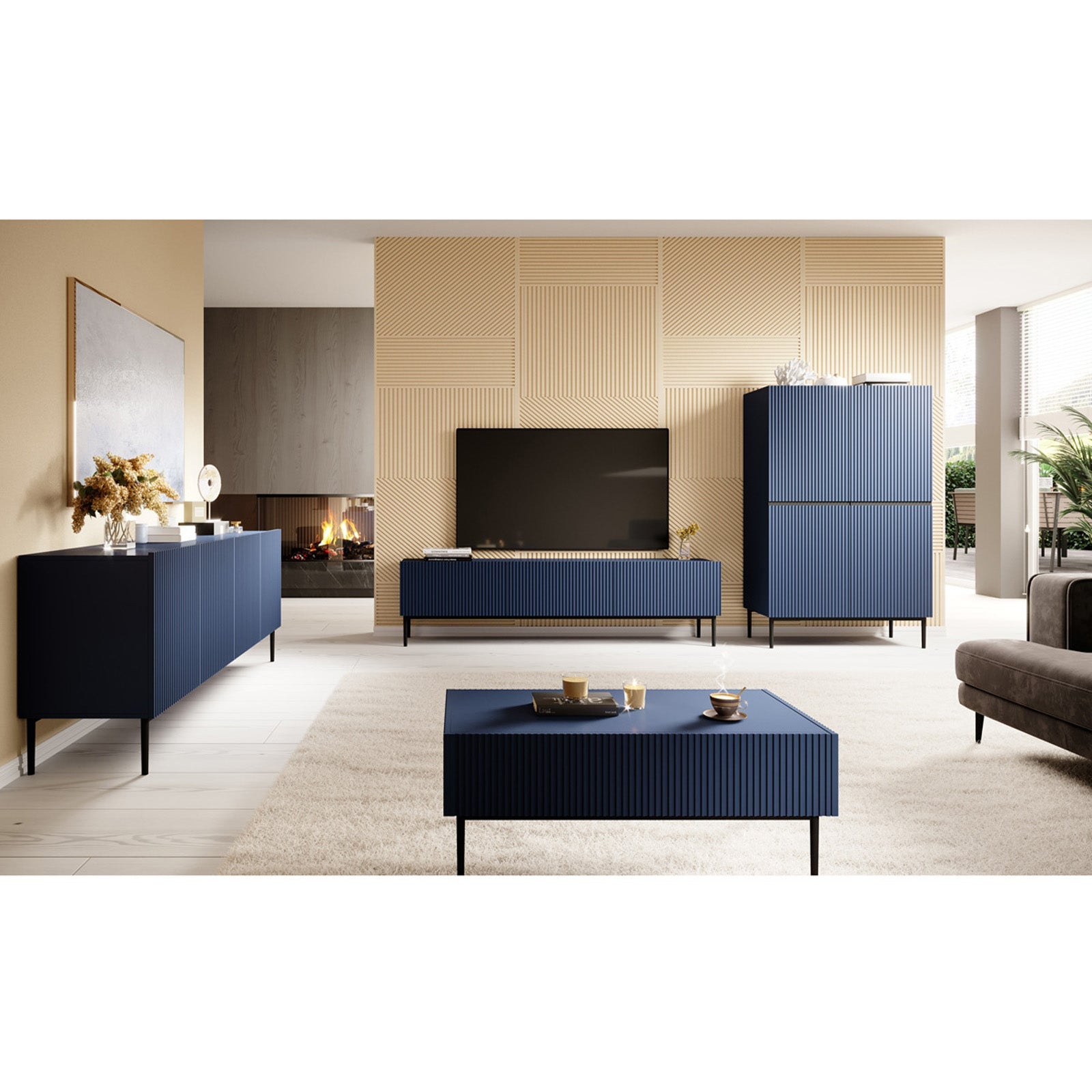 Komoda Nicole 200cm, 4 vrata, Materijal: MDF