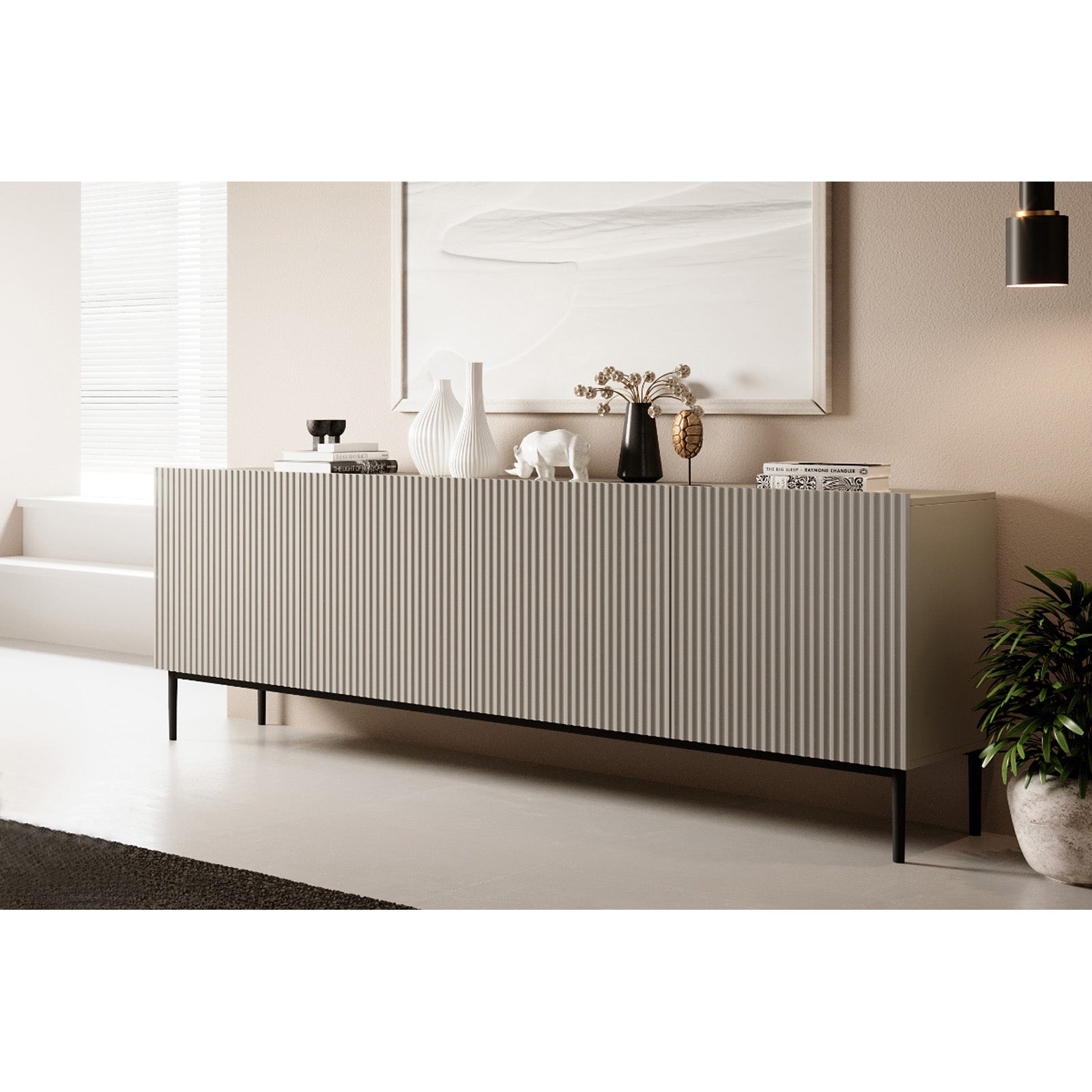 Komoda Nicole 200cm, 4 vrata, Materijal: MDF