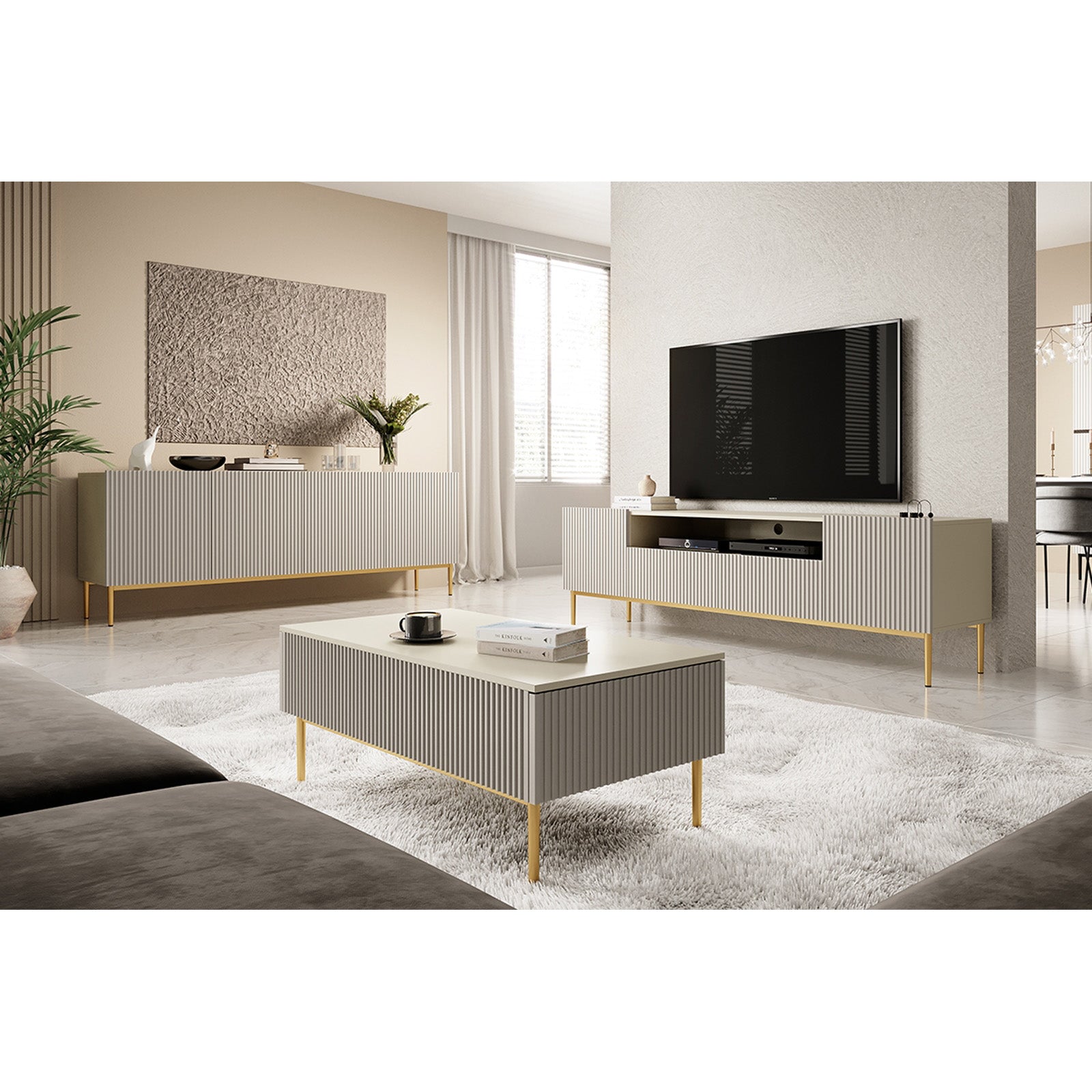Komoda Nicole 200cm, 4 vrata, Materijal: MDF