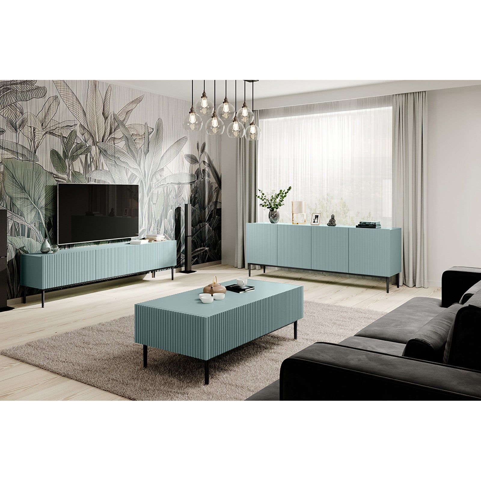 Komoda Nicole 200cm, 4 vrata, Materijal: MDF