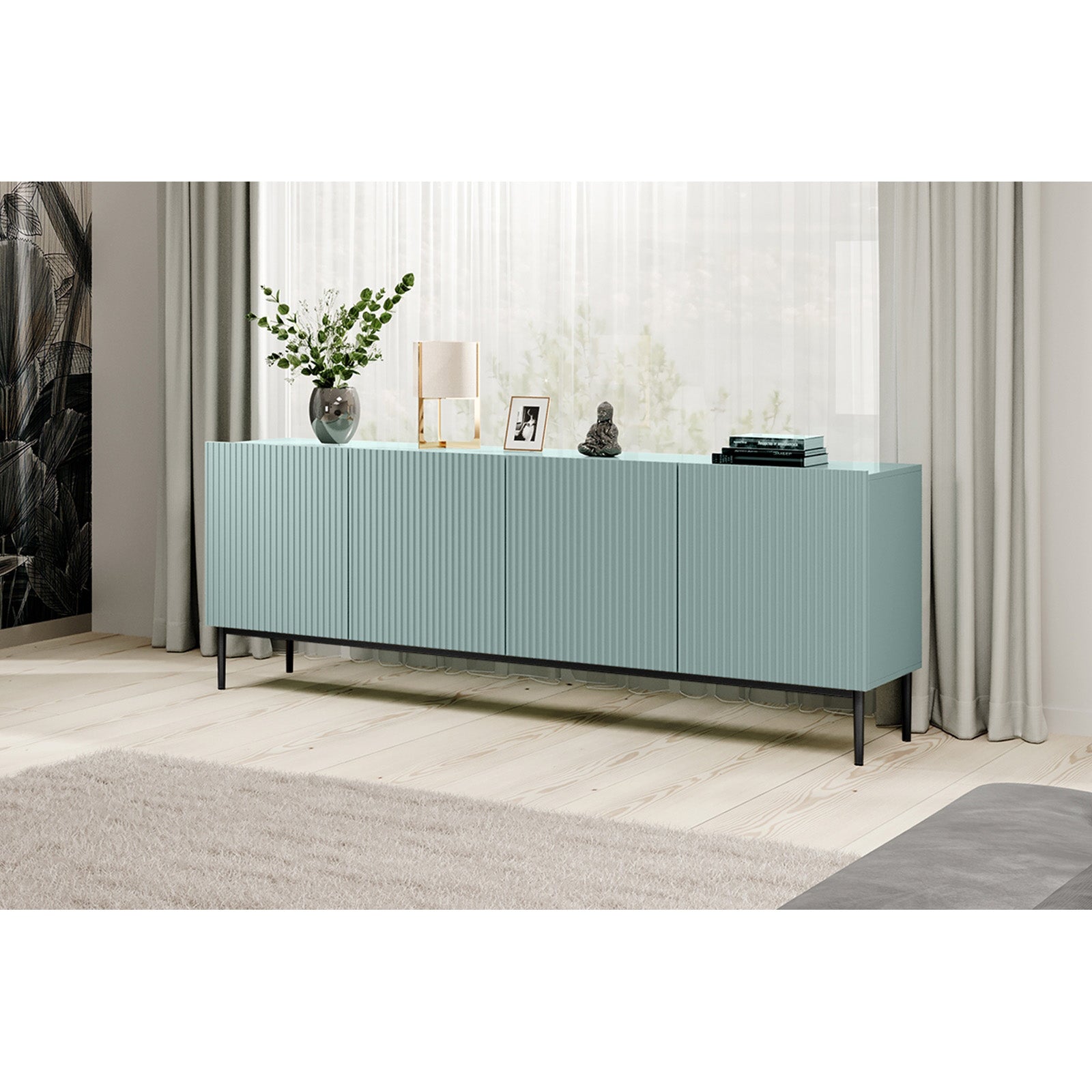 Komoda Nicole 200cm, 4 vrata, Materijal: MDF