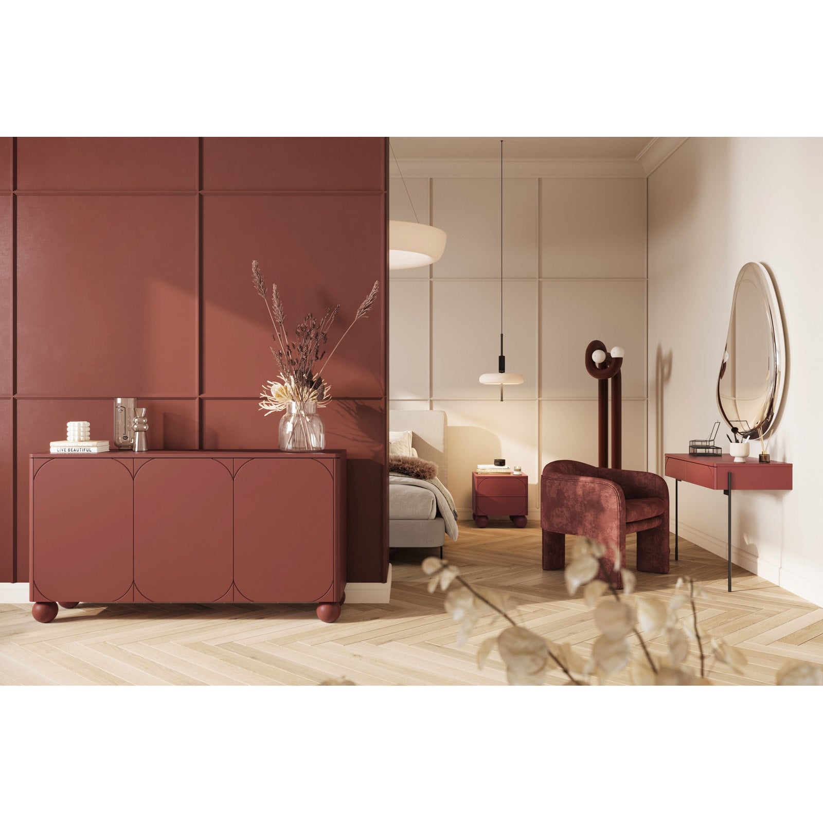 Komoda Sonatia 150cm, 3 vrata, Materijal: MDF