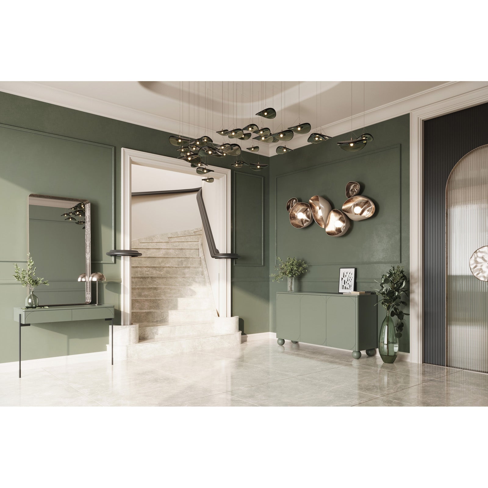 Komoda Sonatia 150cm, 3 vrata i 2 ladice, Materijal: MDF