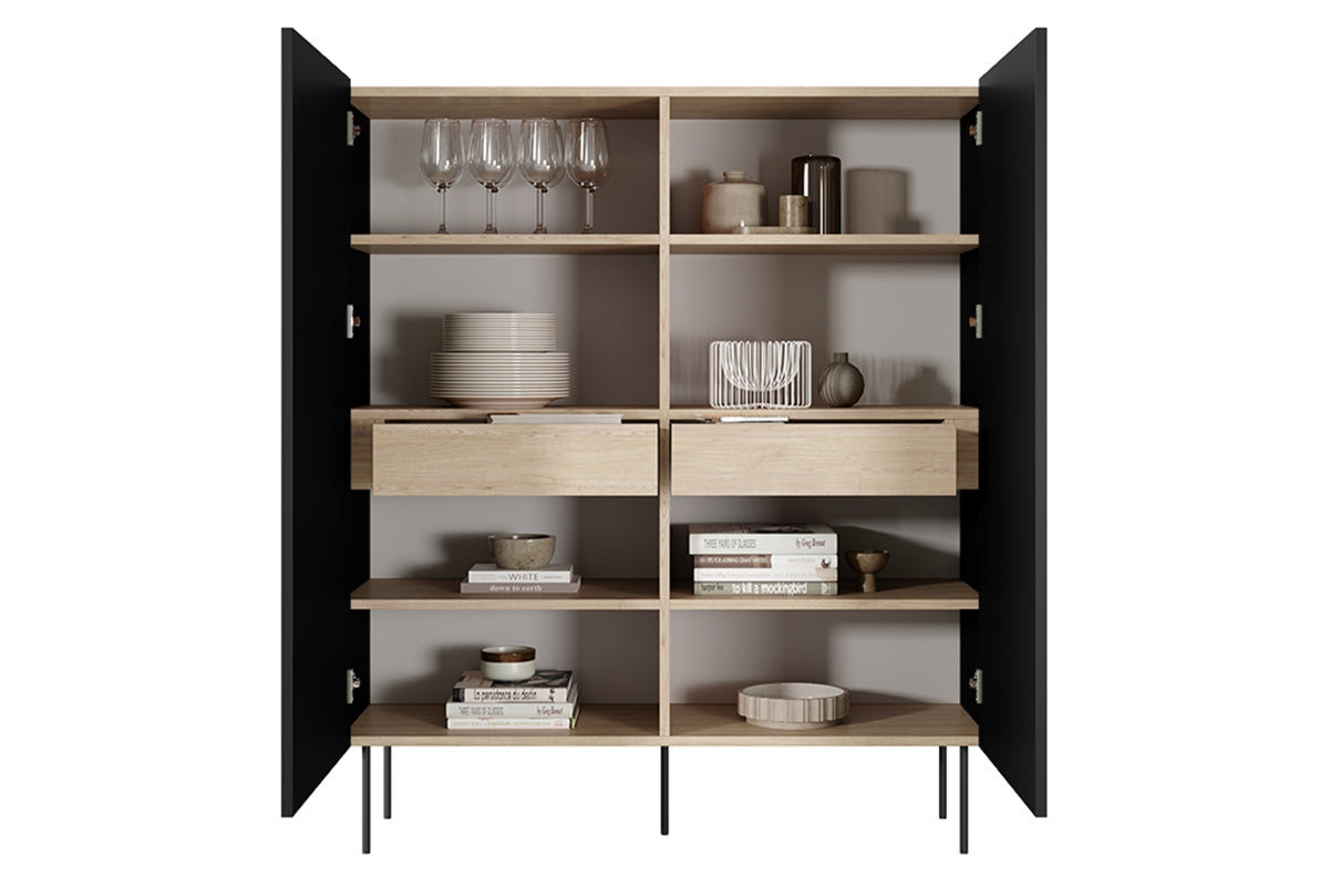 Komoda Desin 120cm, 2 vrata i 2 ladice, Materijal: MDF